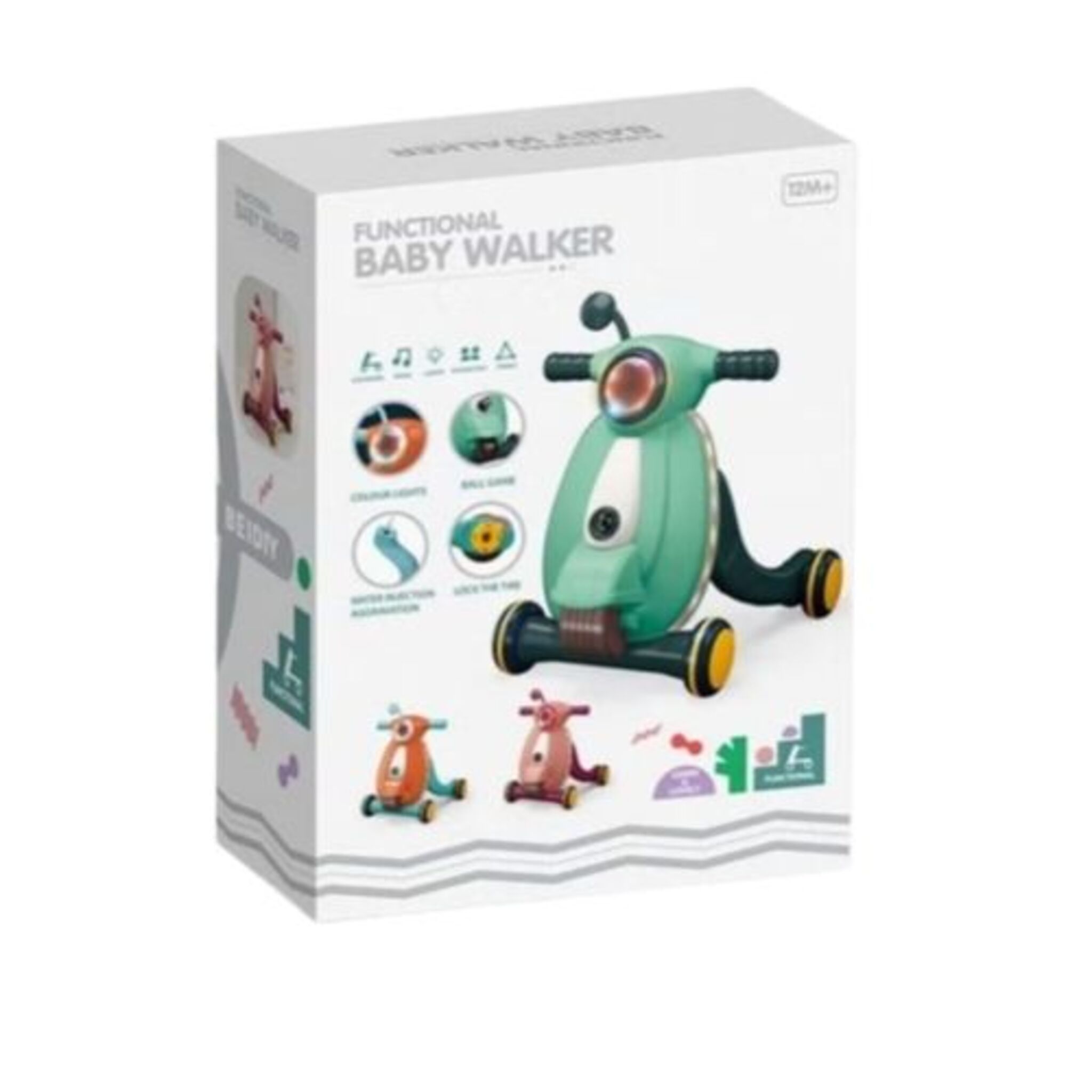 Interactive Functional Baby Walker - Green 