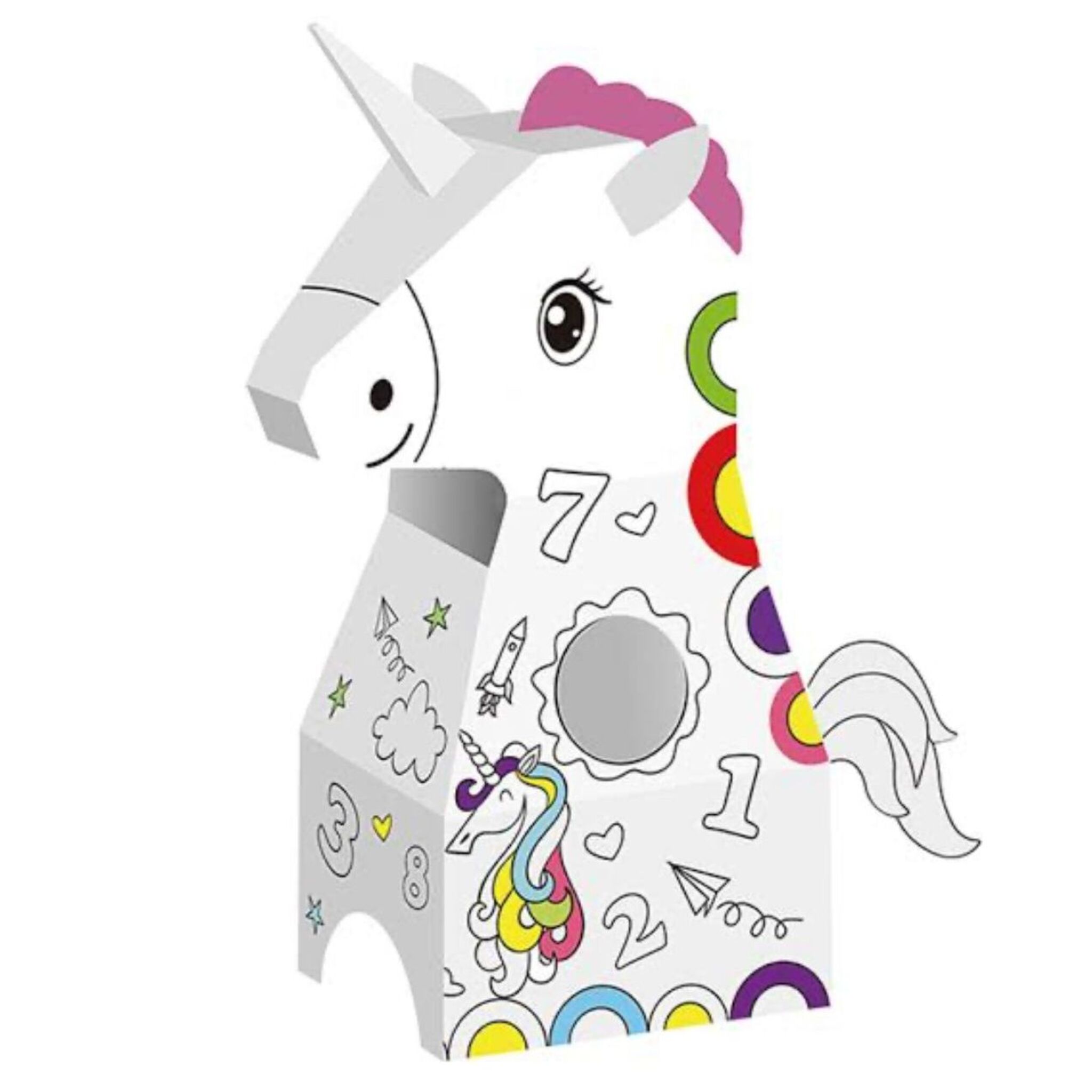 Unicorn Cardboard Coloring Set