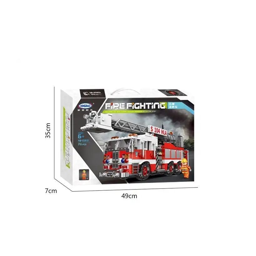 Fire Fighting Truck Building Blocks - 711 pieces