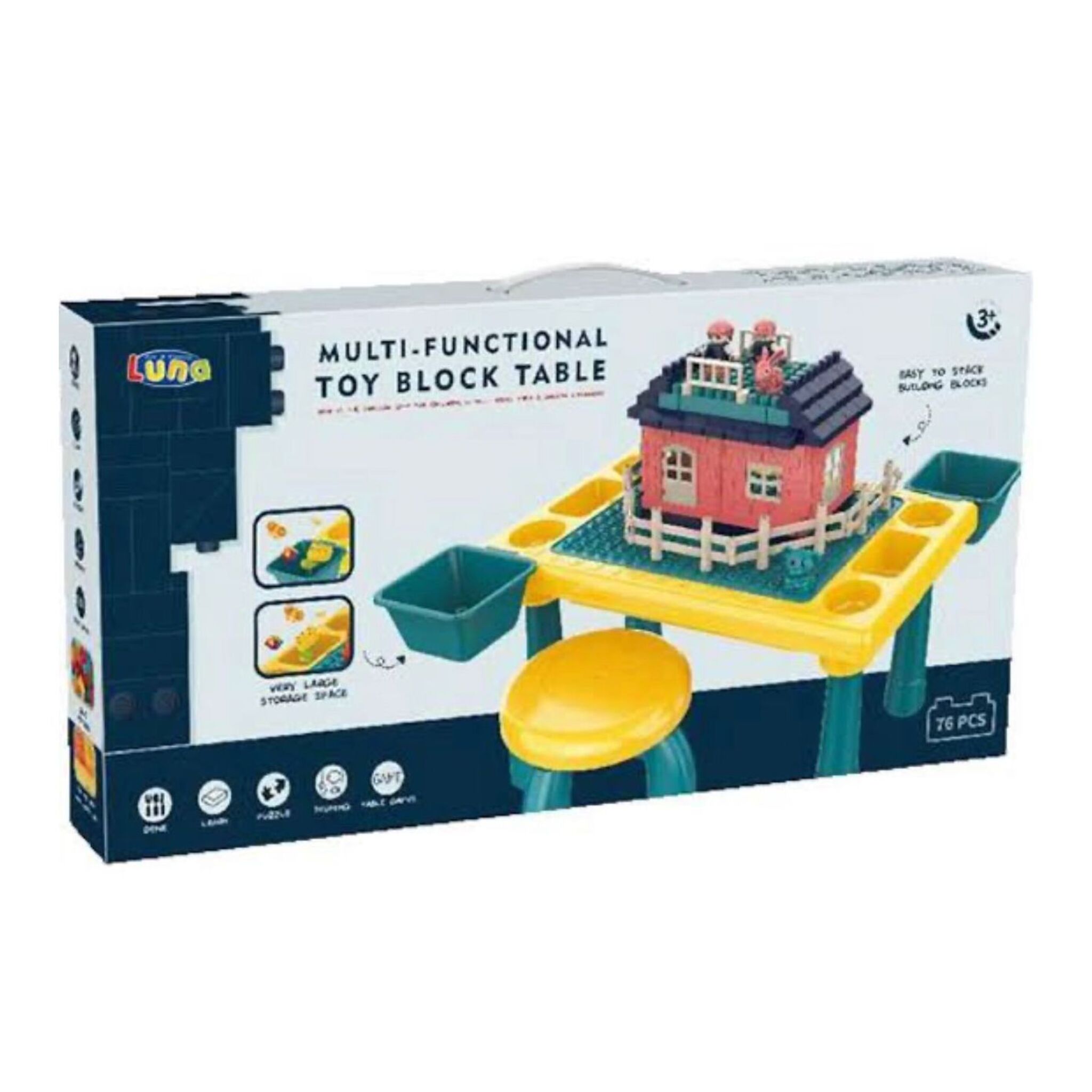 Multi-Functional Building Blocks Table and Chair