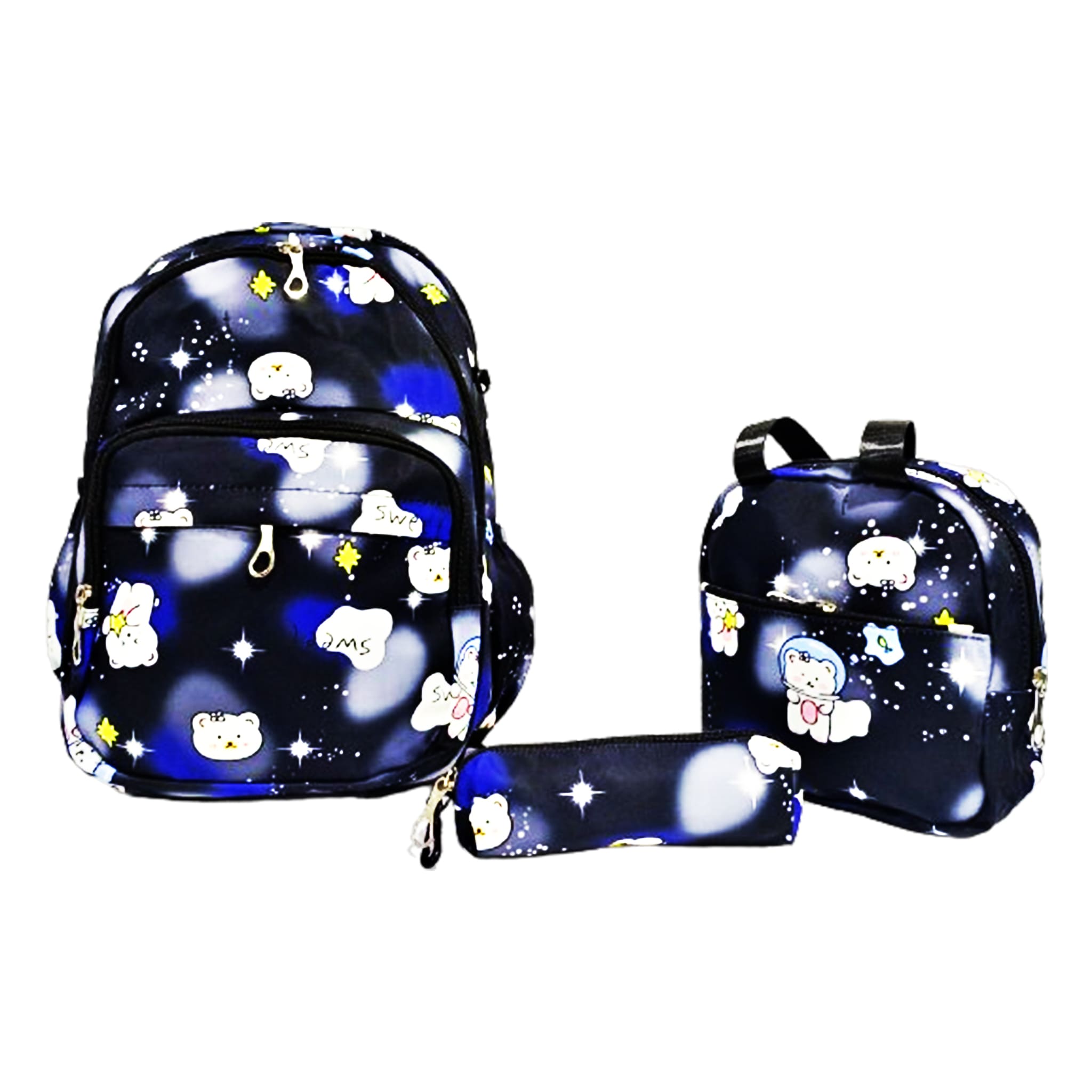 3-piece School Bag Set (Blue)