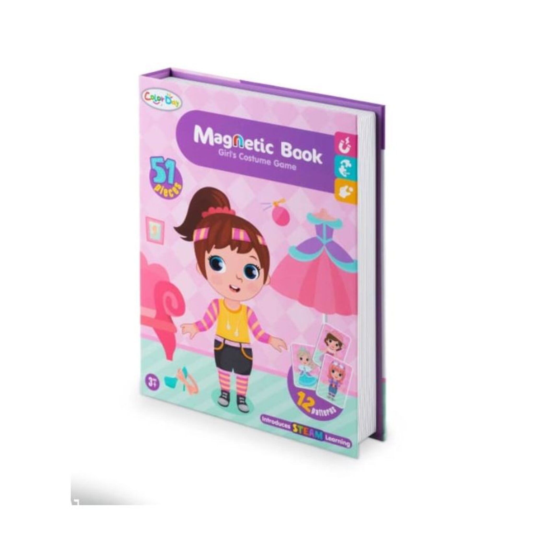 Magnetic Book Girls Costume Puzzle (69 pieces)