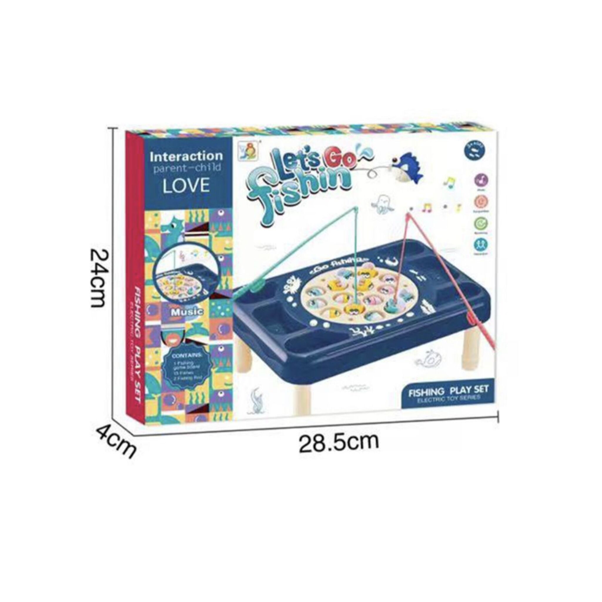 Let's Go Fishing Table with Music (BLUE)