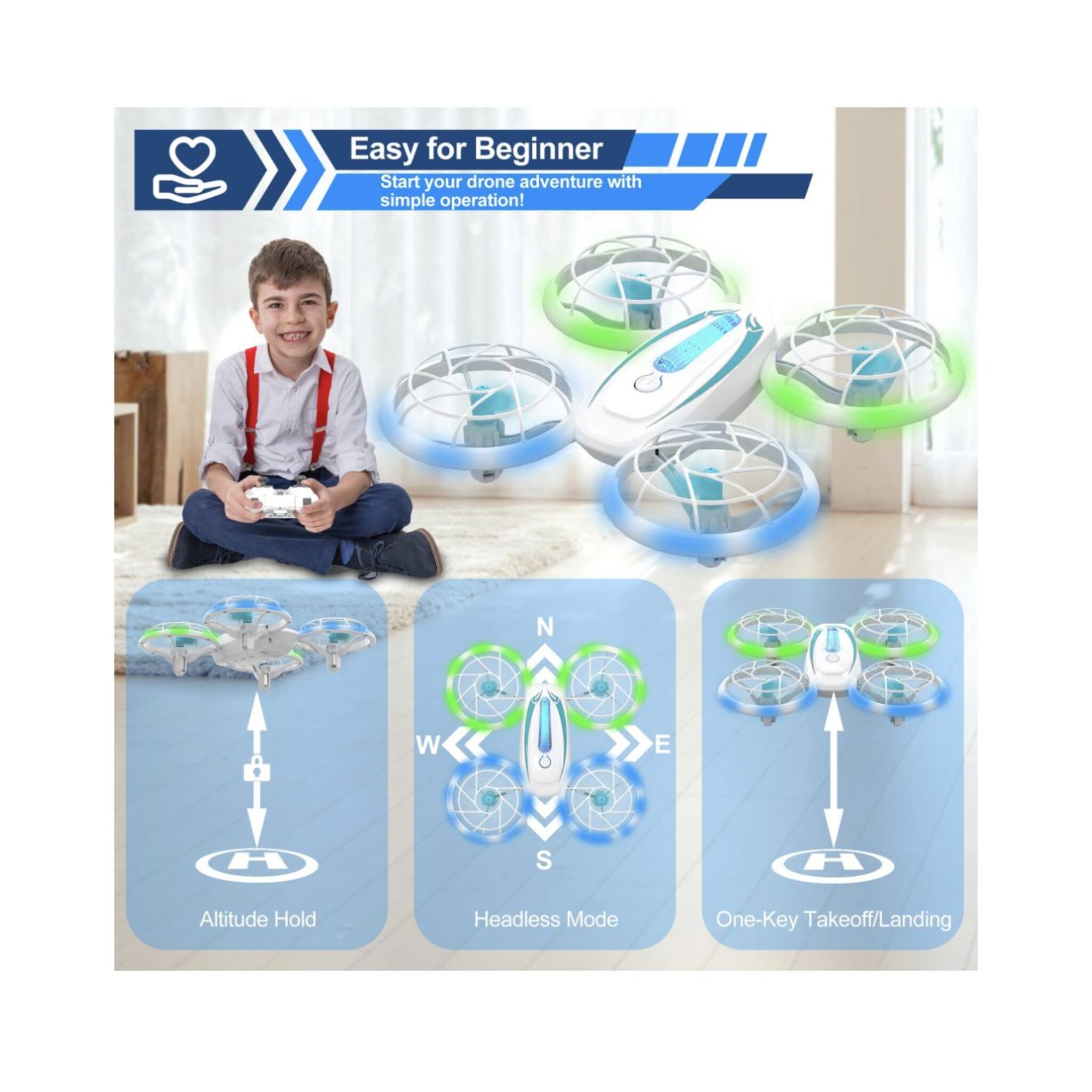 Safe and Easy Remote Controlled Drone