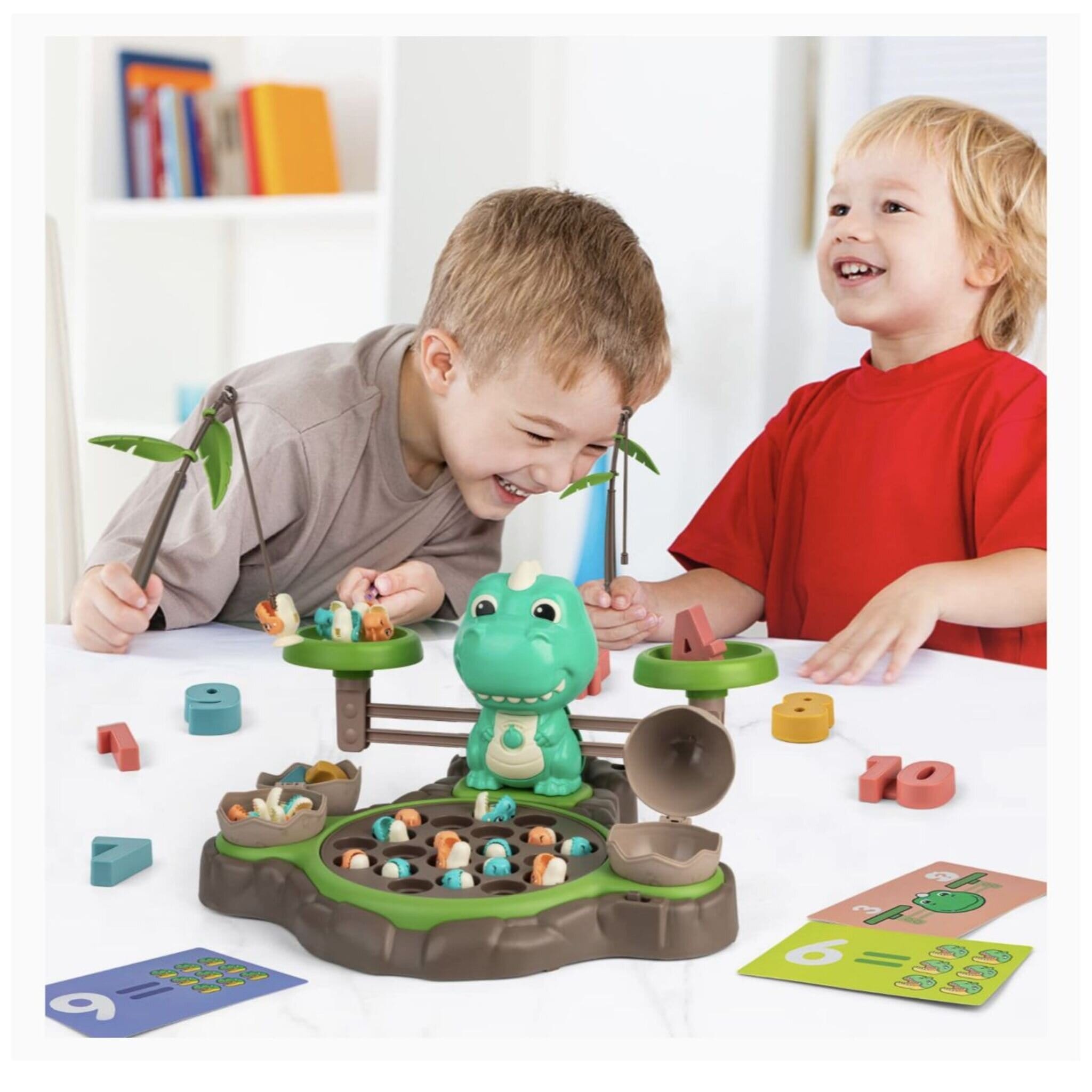 Dinosaur Educational Math and Fishing Challange