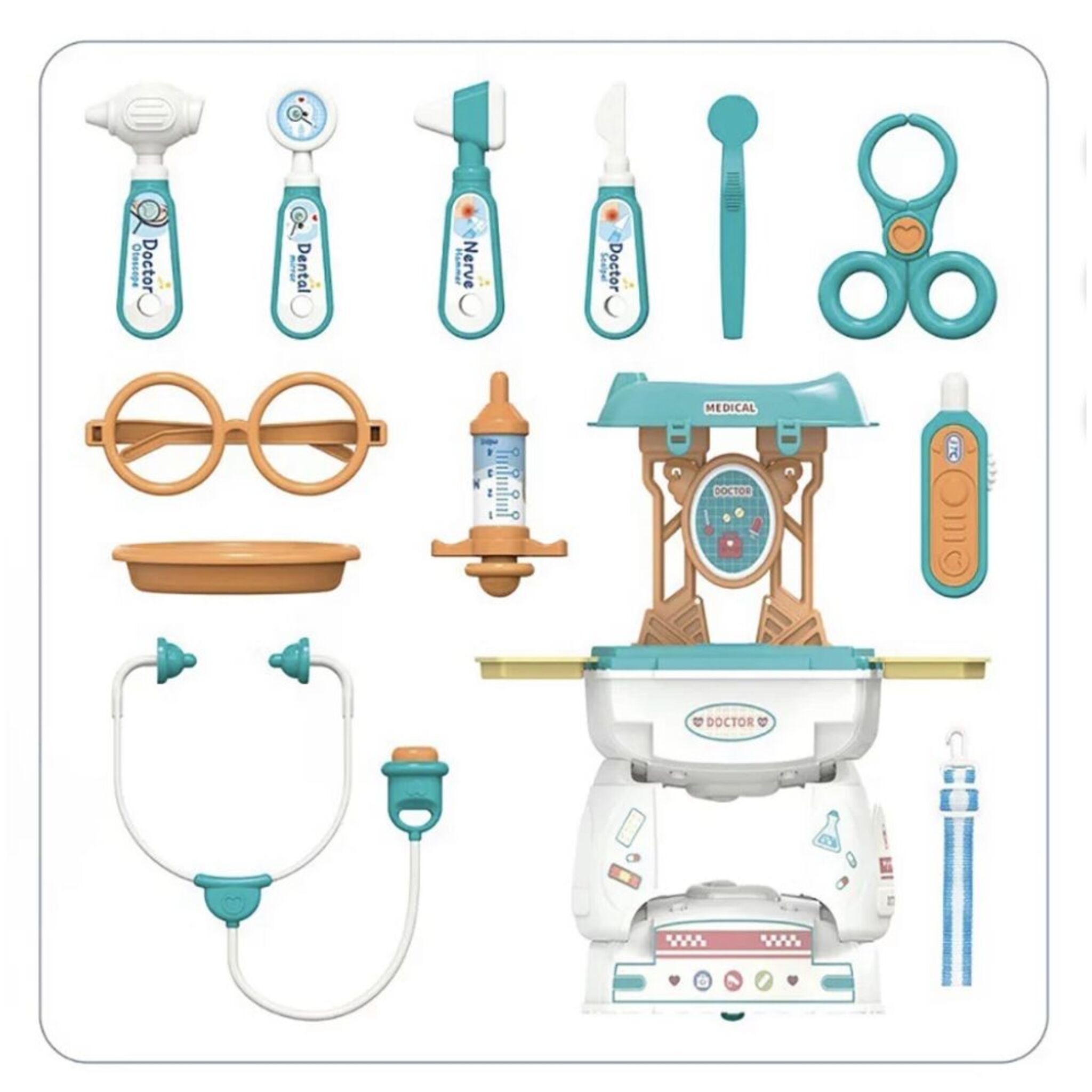 2 in 1 Doctor Tools with Moving Car (24 pieces)