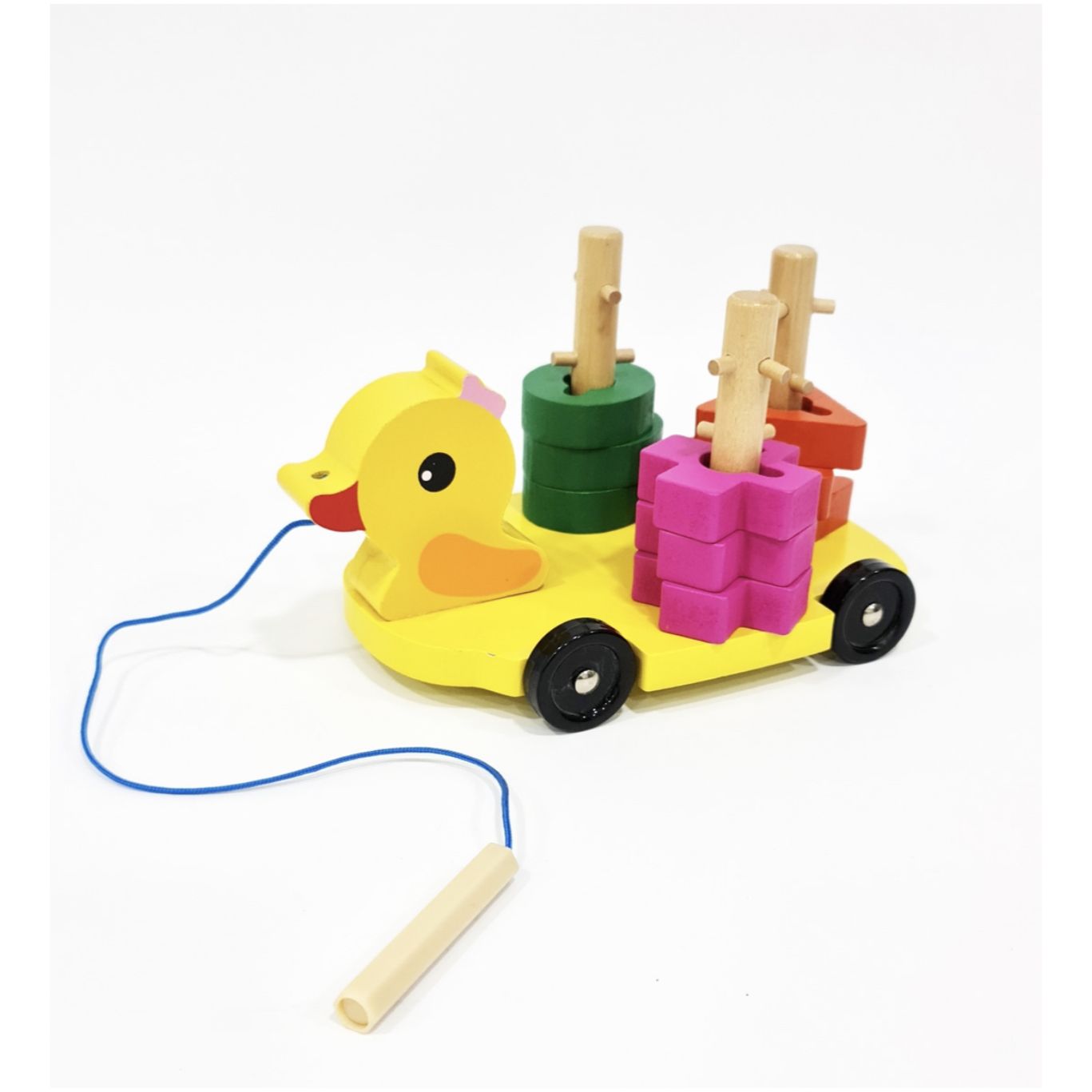 لعبة البطة الخشبية بالأشكال الهندسية