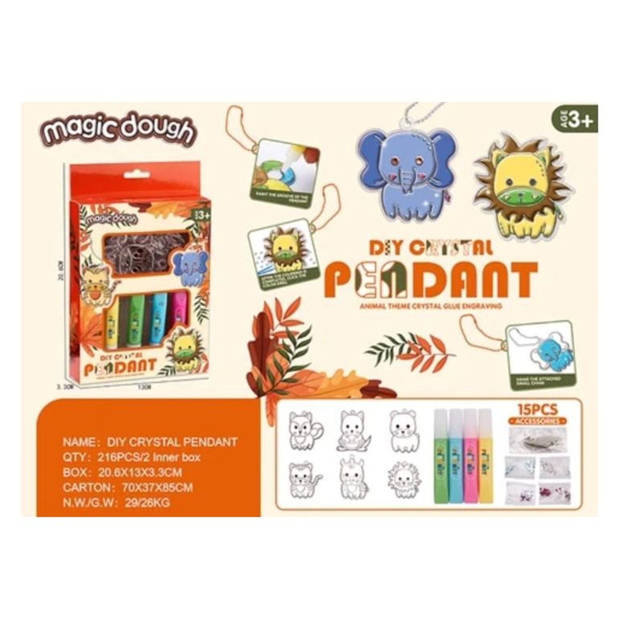 Animal Pendant Making Set (15 pieces)