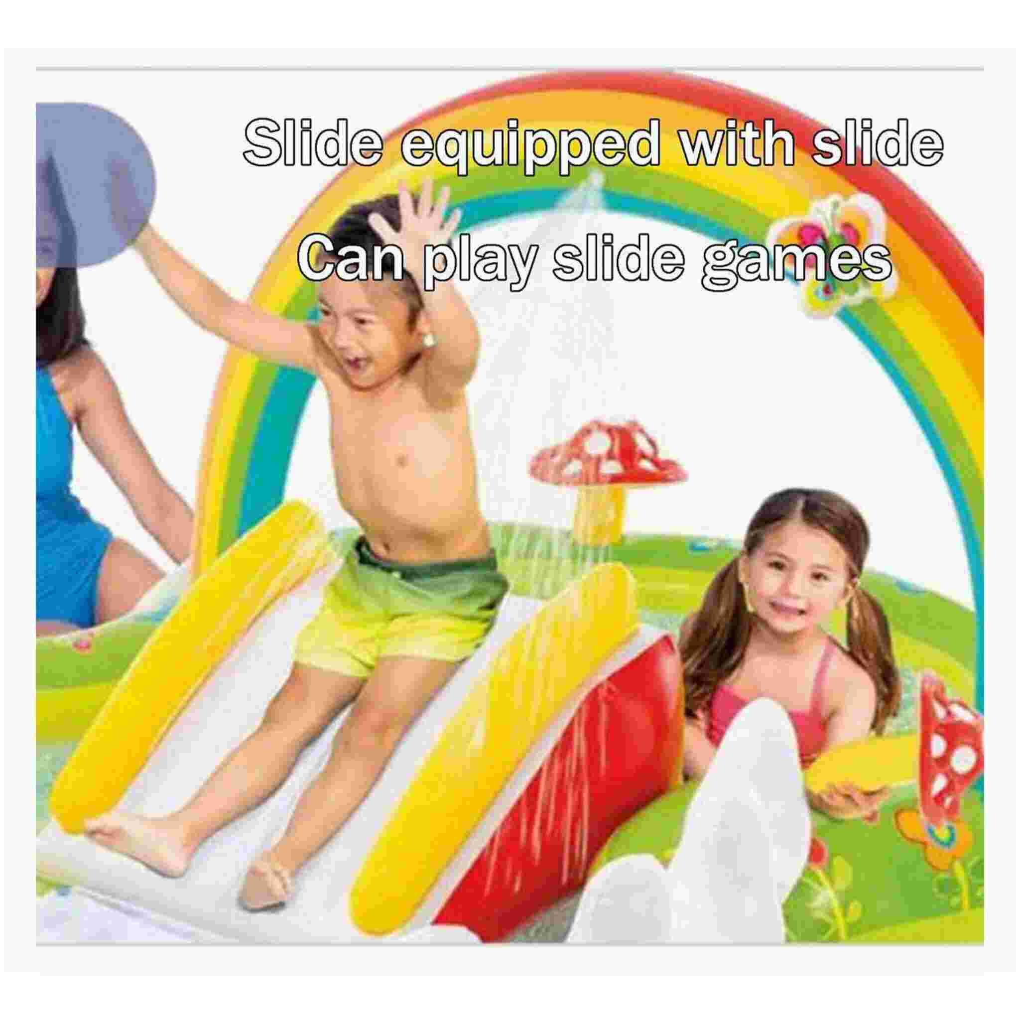 Intex Rainbow Kids Pool with Slide