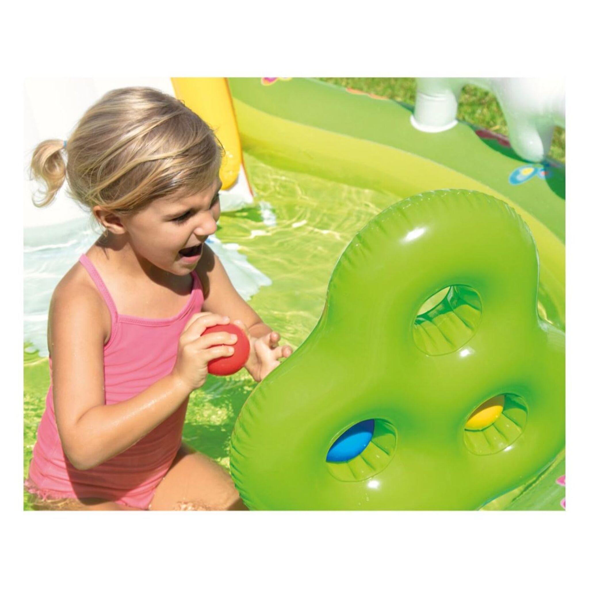 Intex Rainbow Kids Pool with Slide