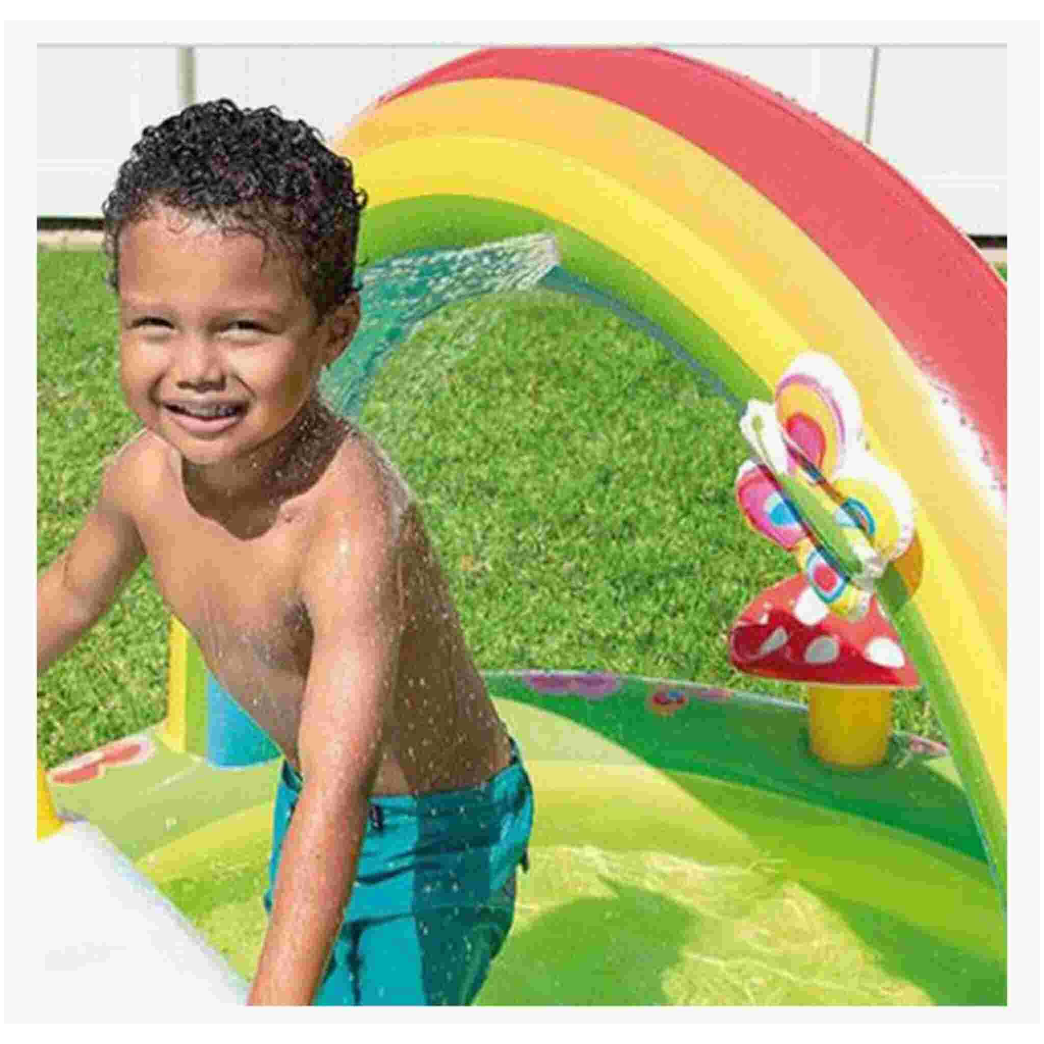 Intex Rainbow Kids Pool with Slide