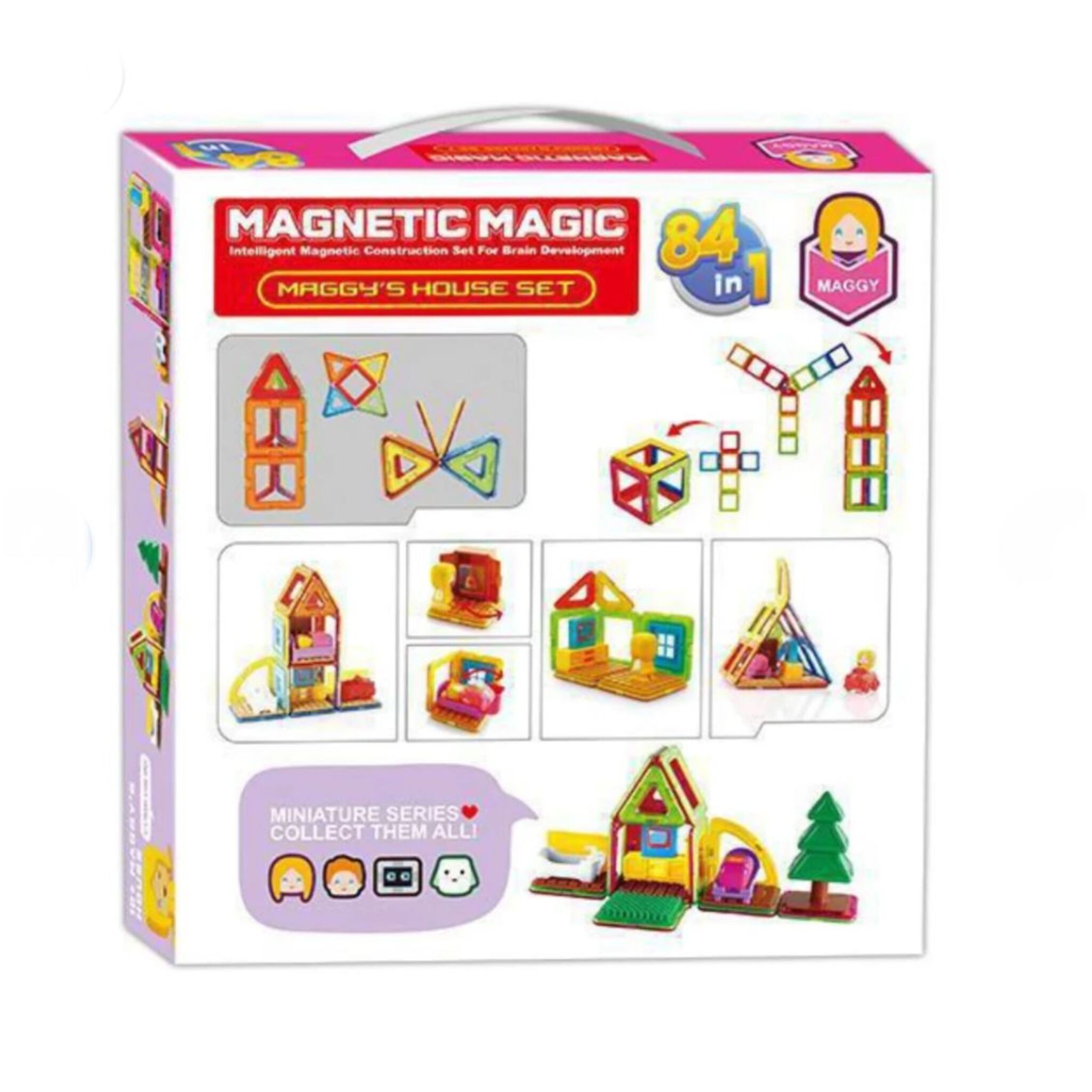 DIY Maggie's Magical Magnetic House Set (68 Pieces)