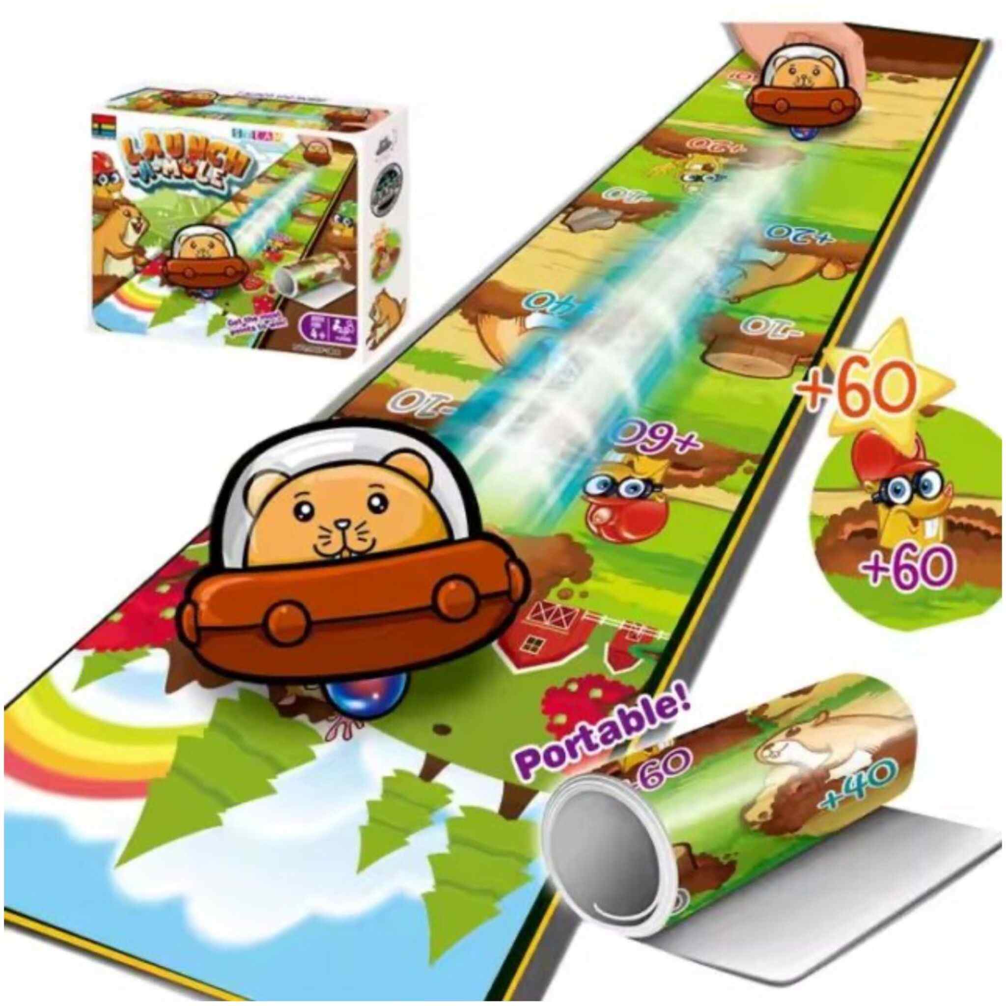 Launch-A-Mole Board Game
