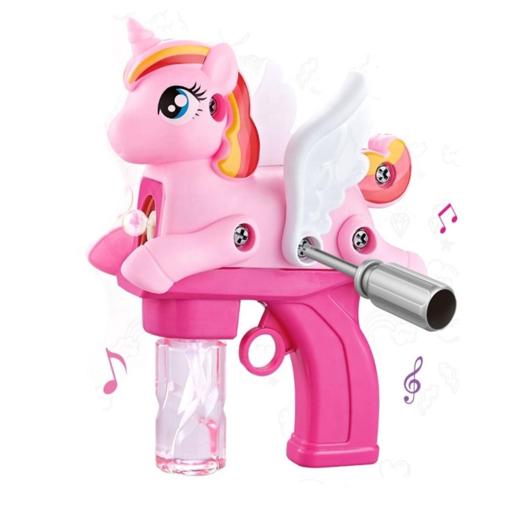 Unicorn Bubble Gun (Pink)