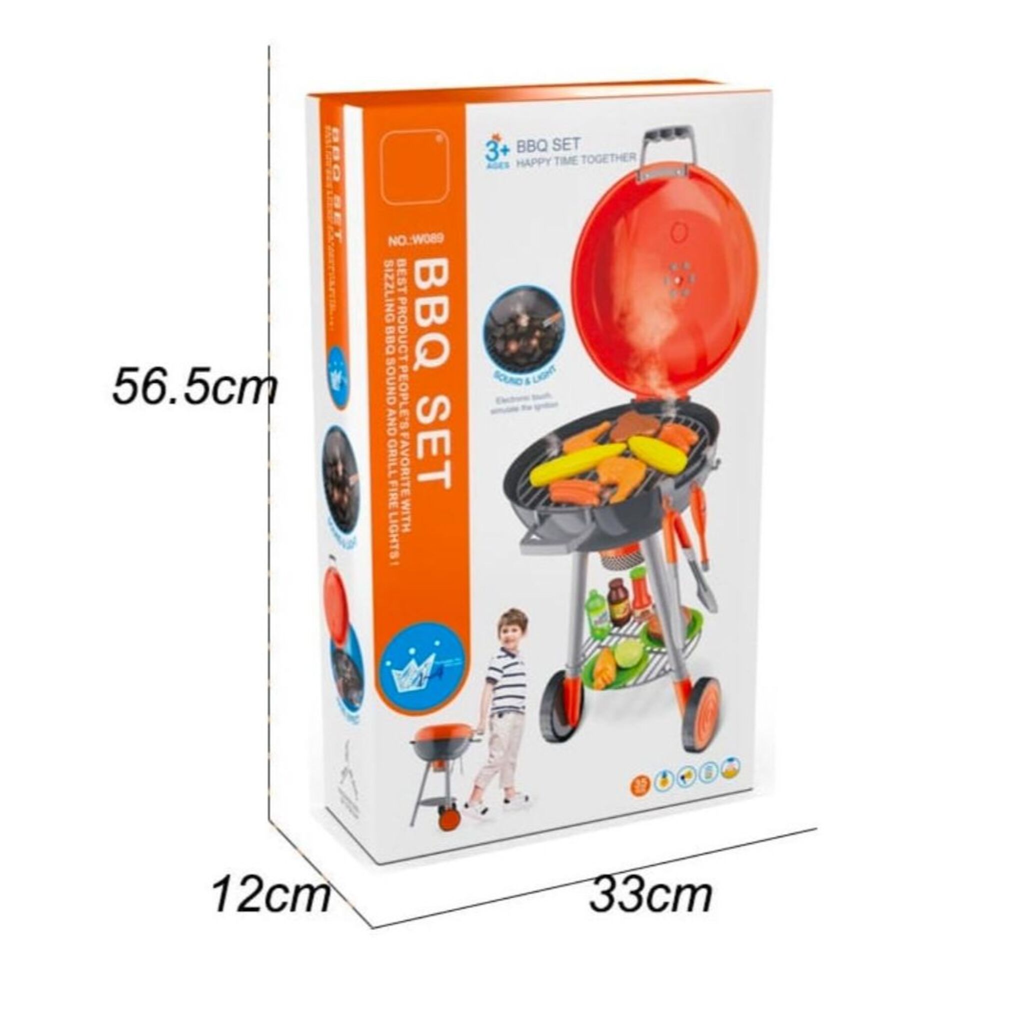 BBQ Chef Cooking Grill with sounds and steam (35 pieces)
