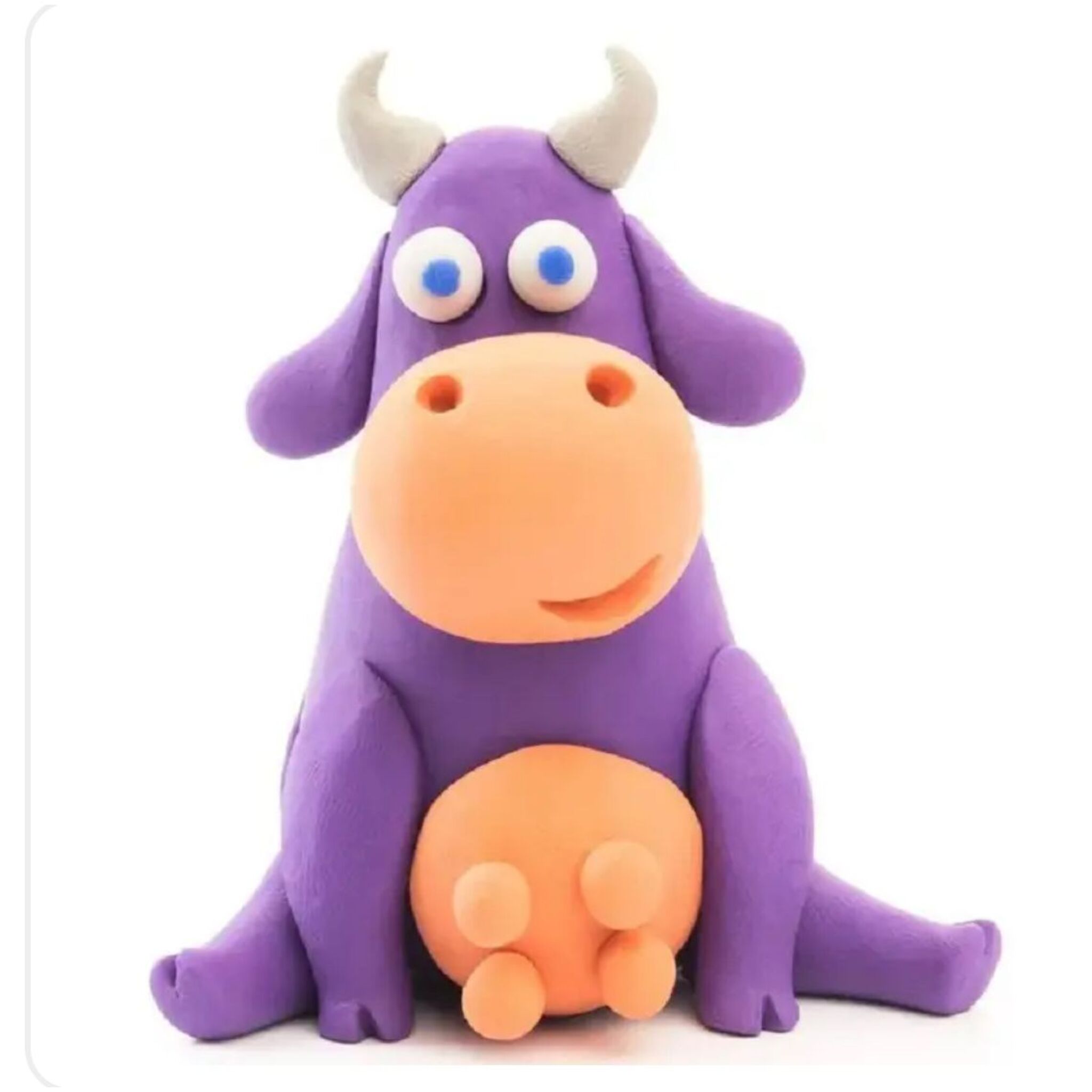 Hey-Clay Plastic Animal Modeling Set (6 Pieces)