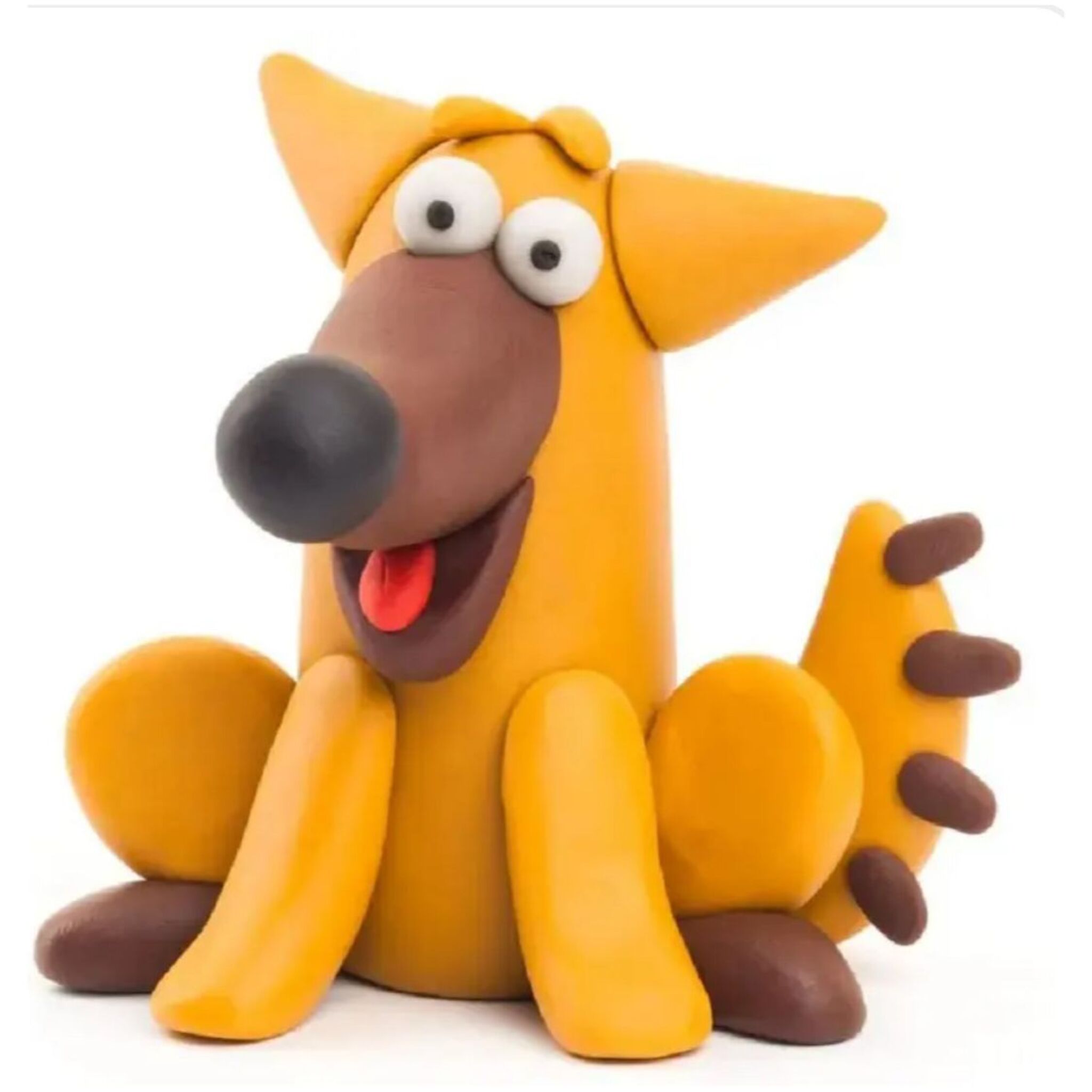 Hey-Clay Plastic Animal Modeling Set (6 Pieces)