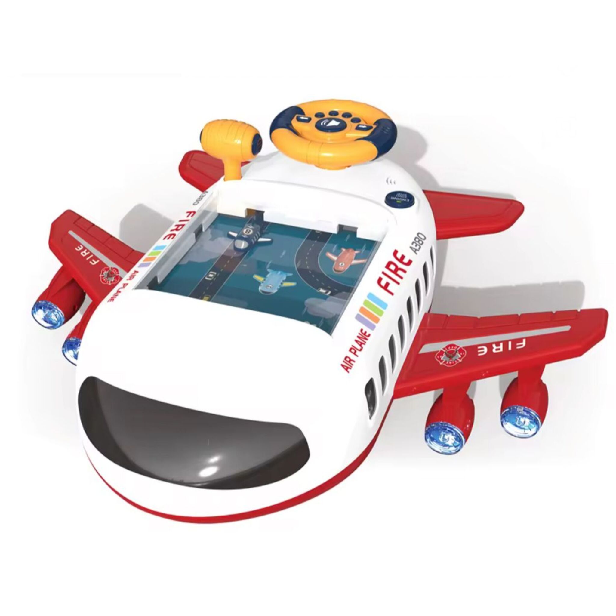 Interactive Airplane Simulator for Kids(red)