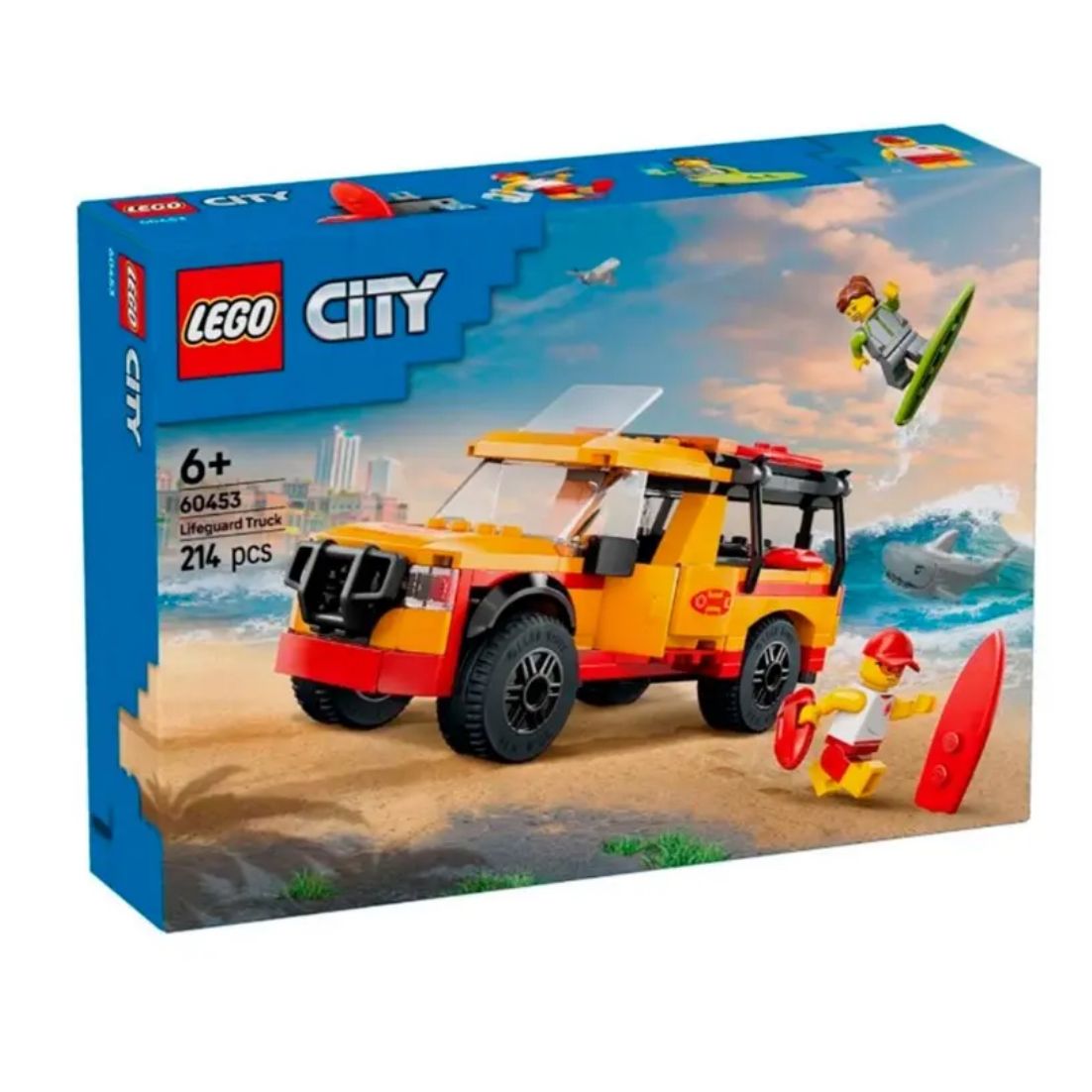 LEGO City Lifeguard Beach Rescue Truck Playset (214pieces)