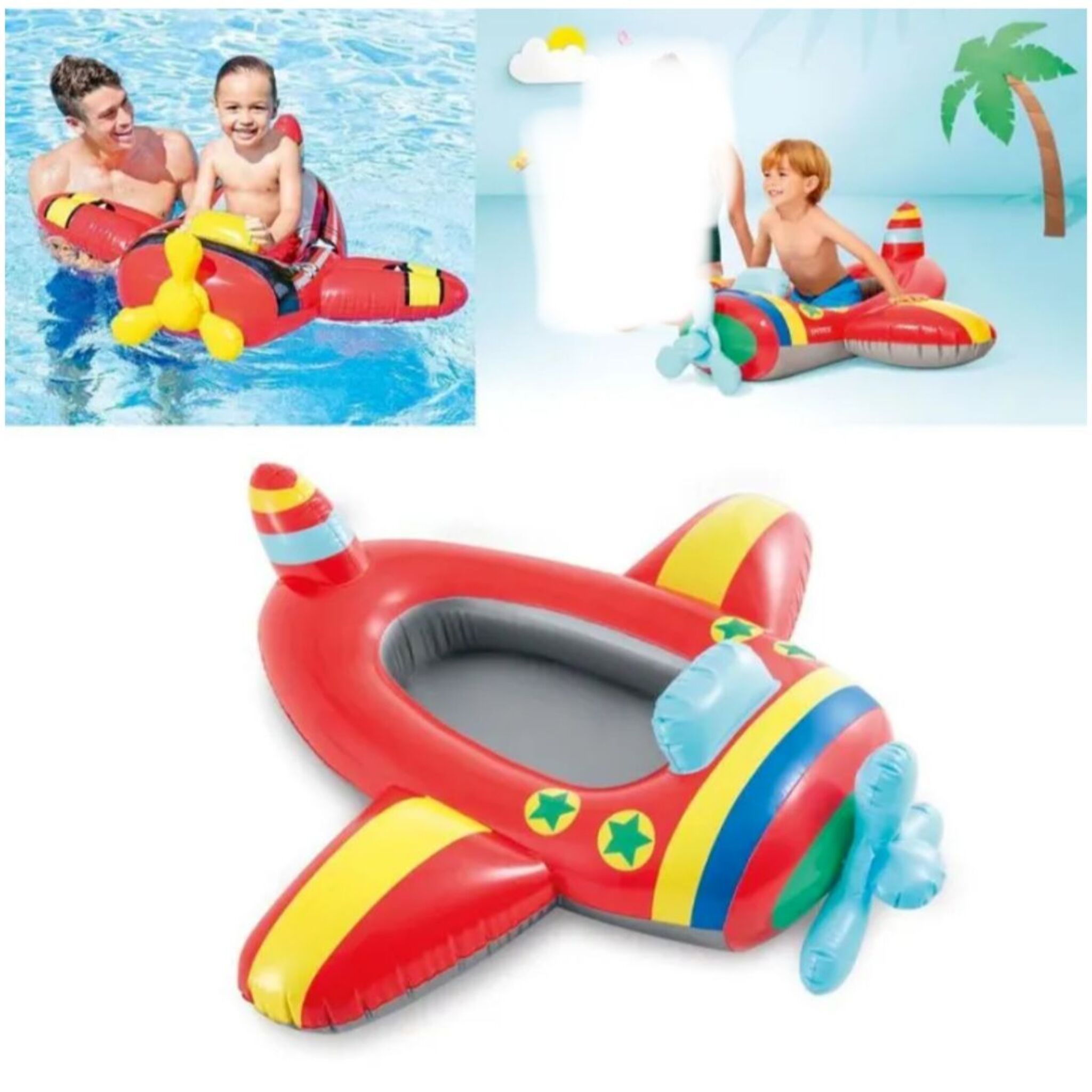 Intex Airplane-Shaped Kids' Swimming Float