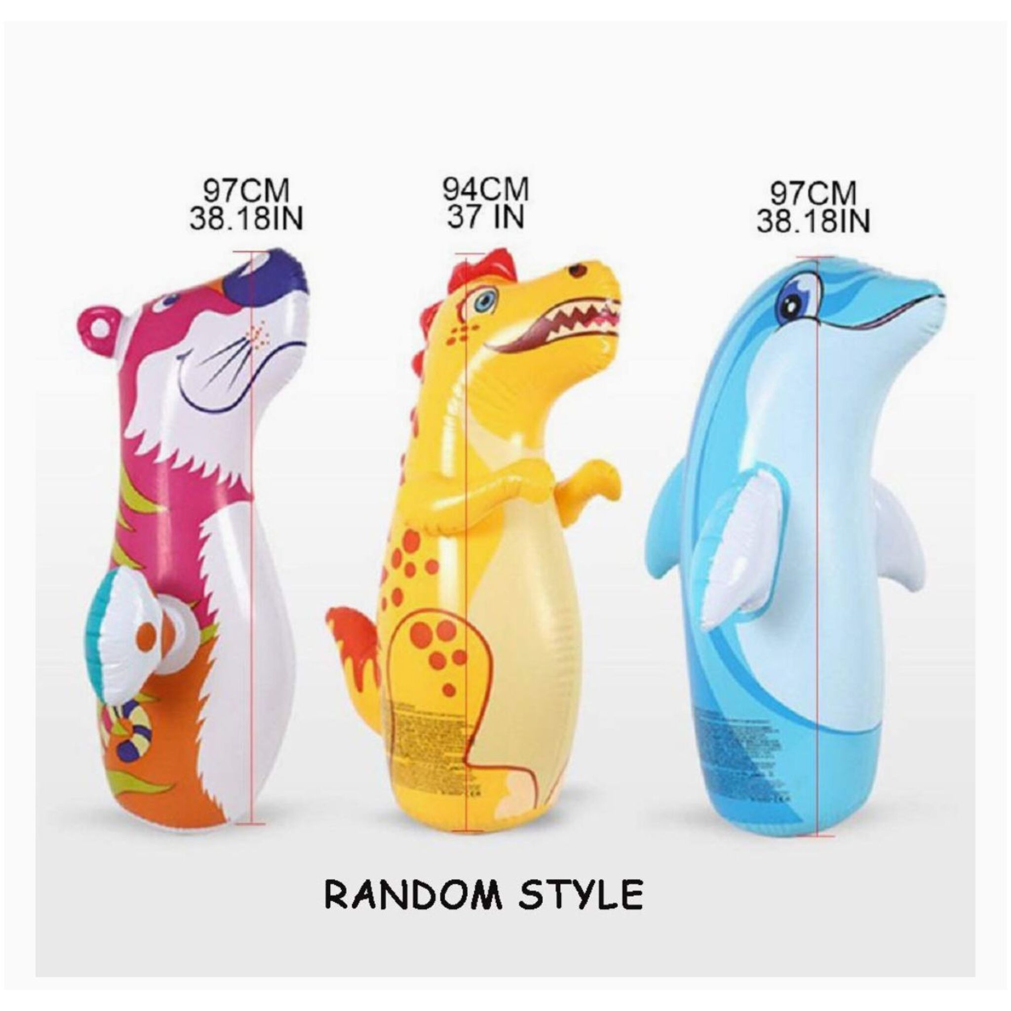  Intex Inflatable Animal Punching Bag (one piece)