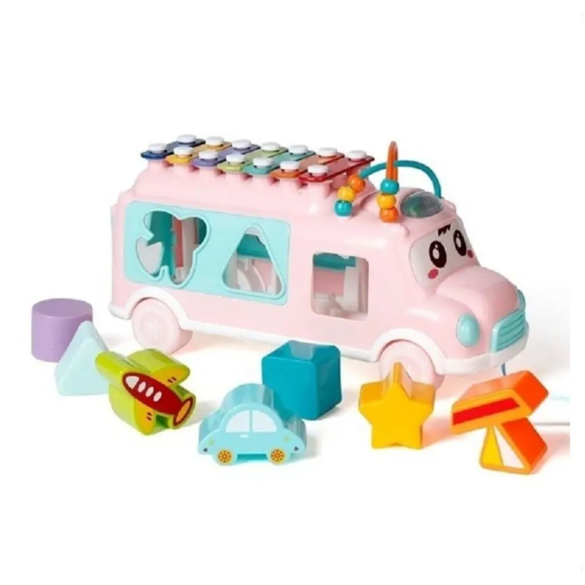 Multifunctional Musical Bus (Pink)