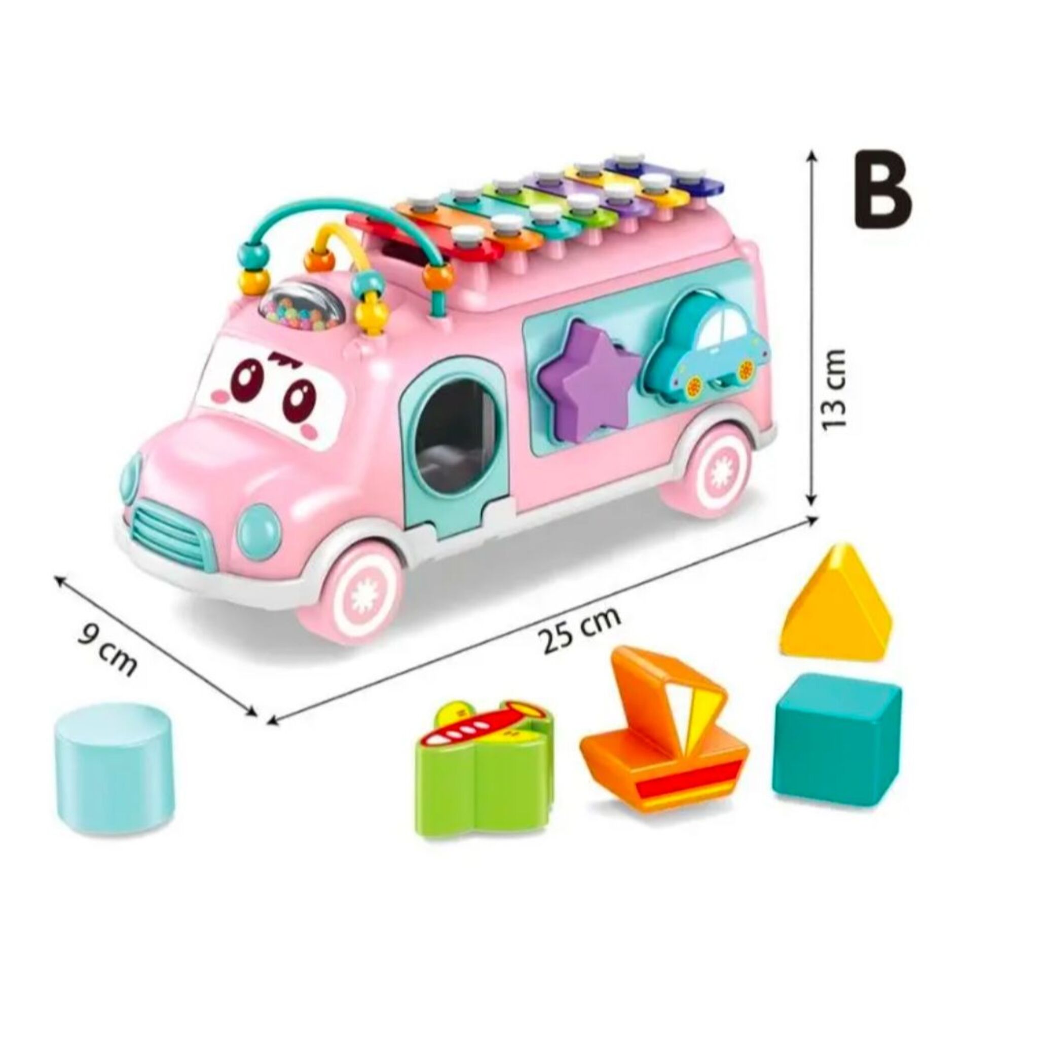 Multifunctional Musical Bus (Pink)
