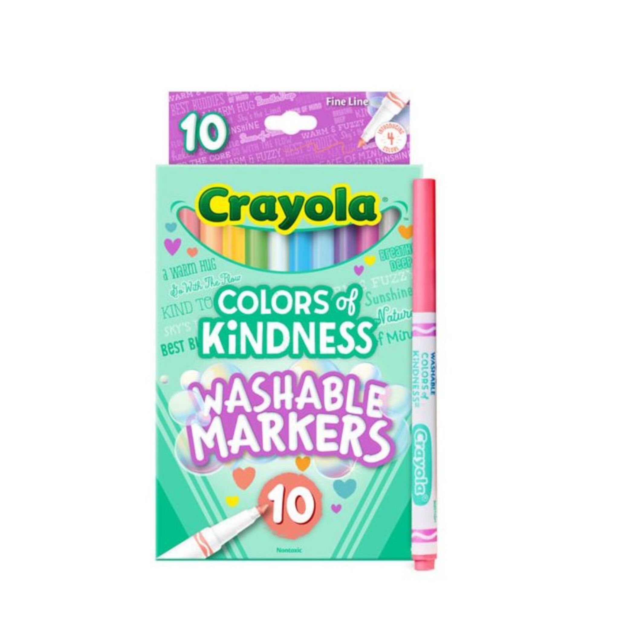 Crayola "Kindness" Washable Fine Line Markers (10 Markers)