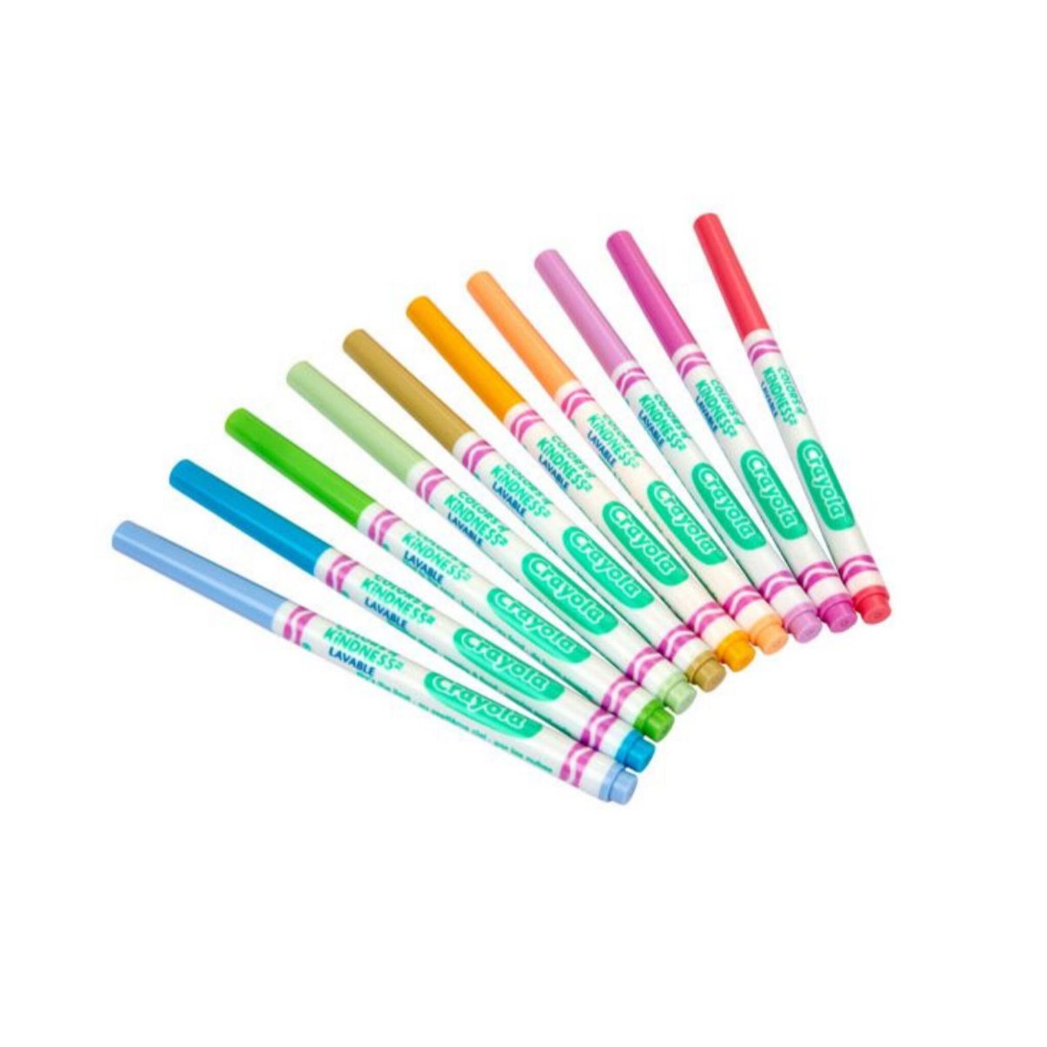 Crayola "Kindness" Washable Fine Line Markers (10 Markers)