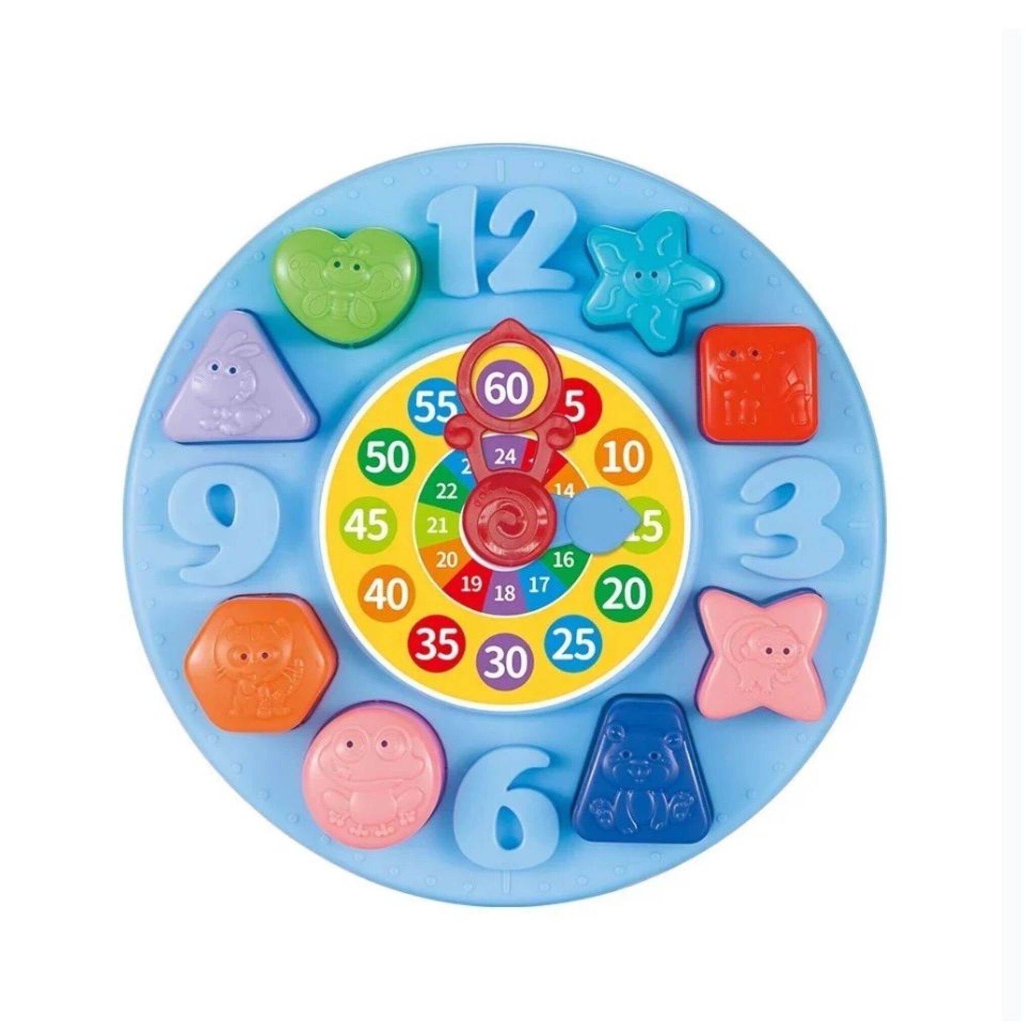 Educational Clock with Shapes and Colors