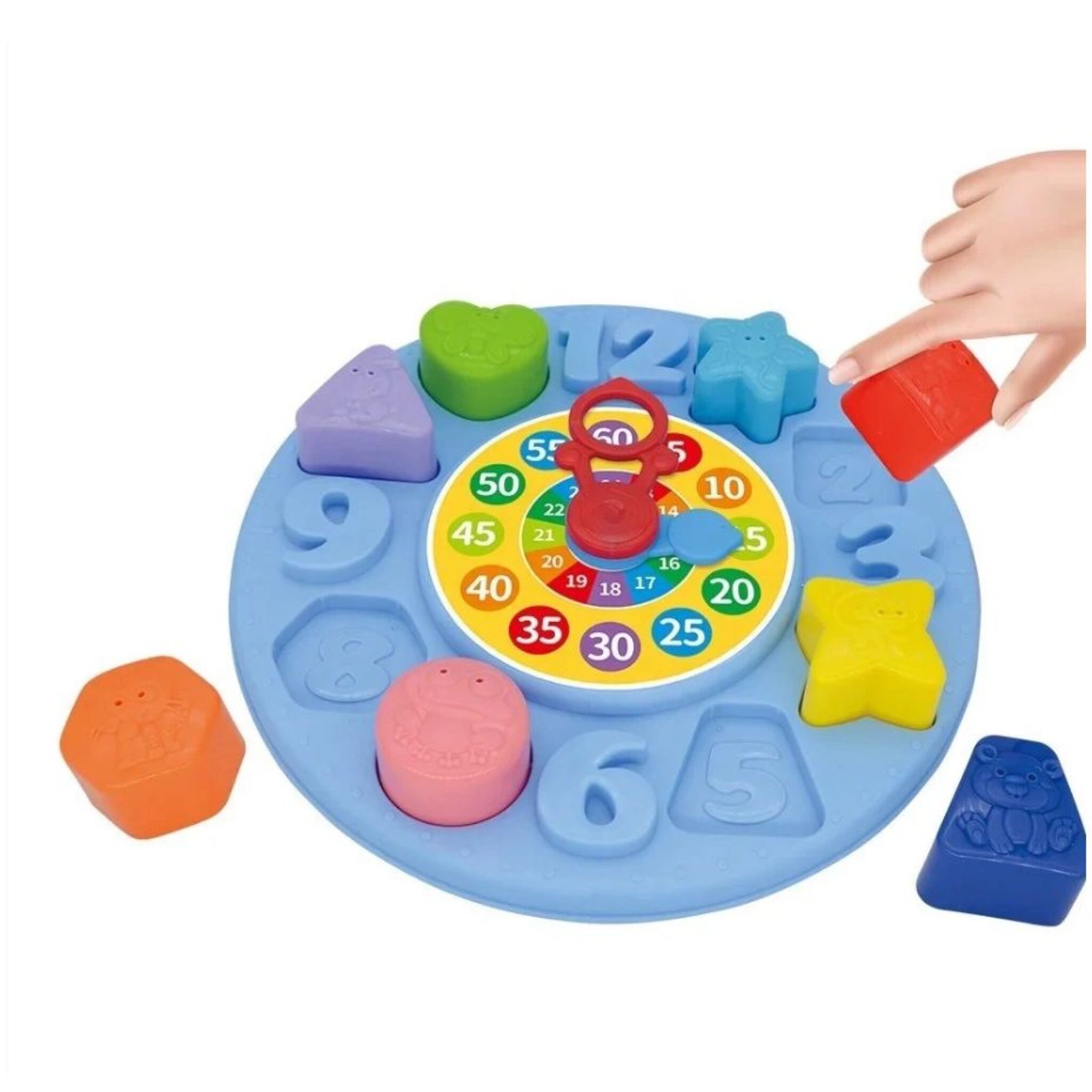 Educational Clock with Shapes and Colors