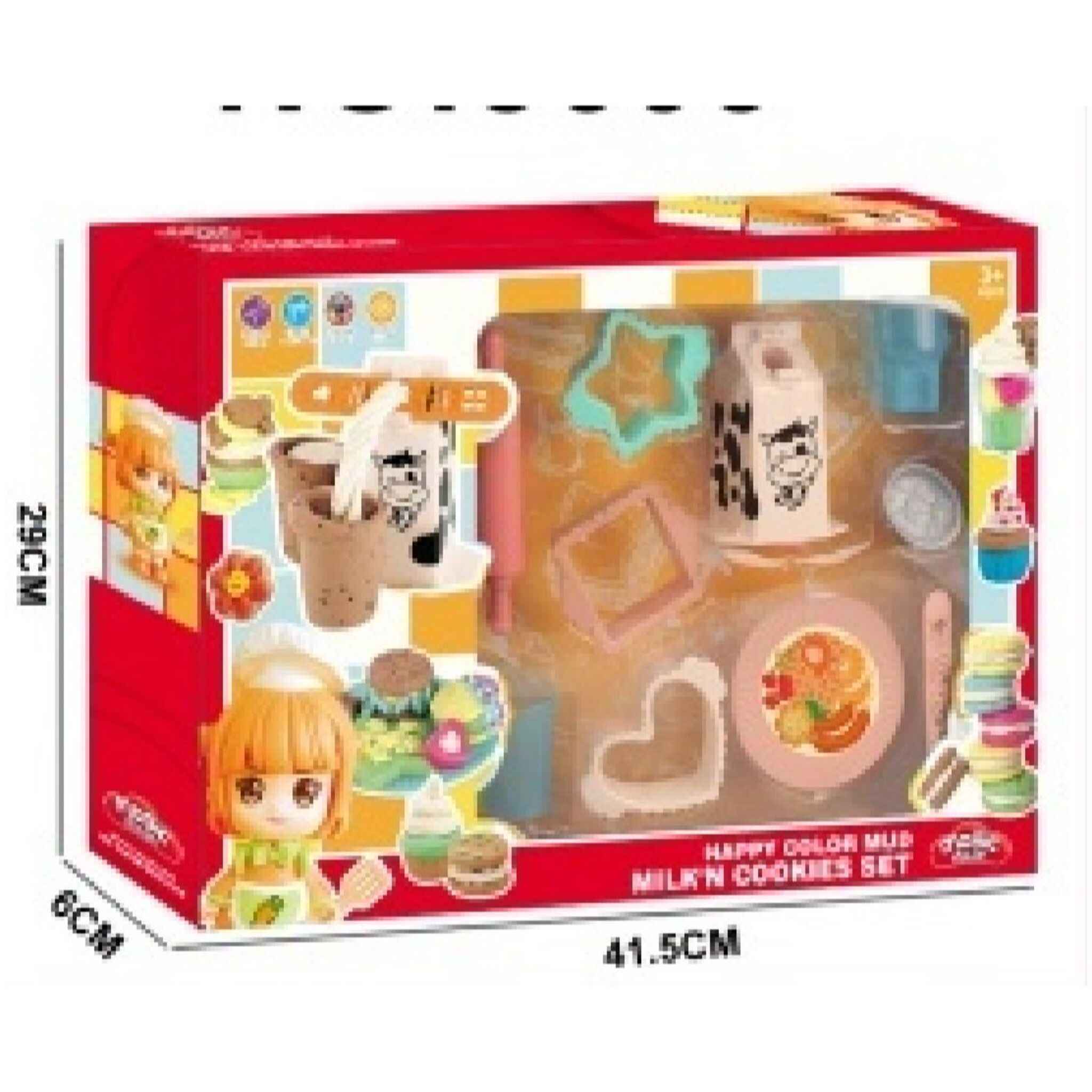 Milk, Cookies, and Sweets Play-doh Modeling Clay Set with Tools (24 Pieces)