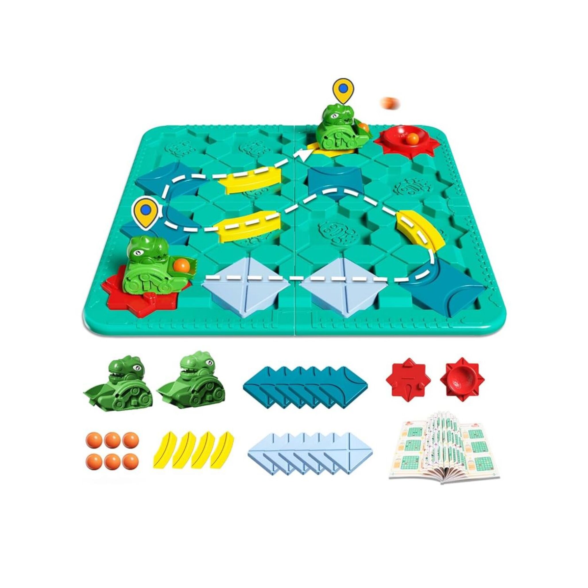 Educational Dinosaur Maze Track Building Puzzle