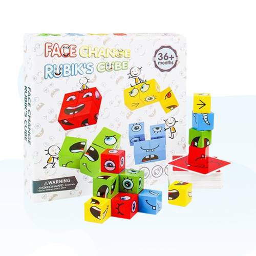 Wooden Face Cube Challenge