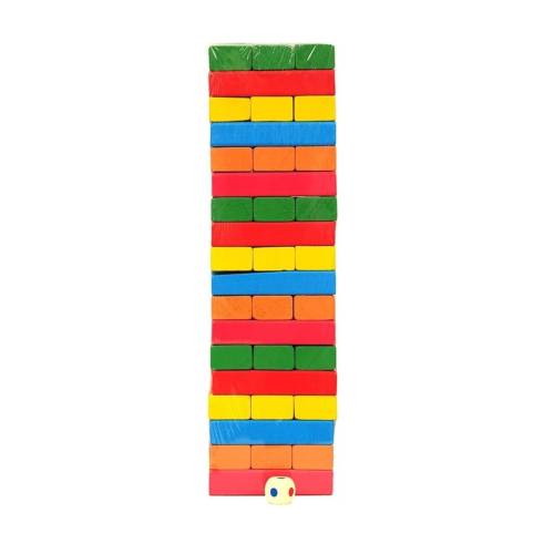 (Price for 12 pieces) Wooden Tower - 54 wooden cubes per piece