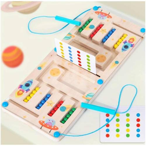 Wooden Bead Runner Game