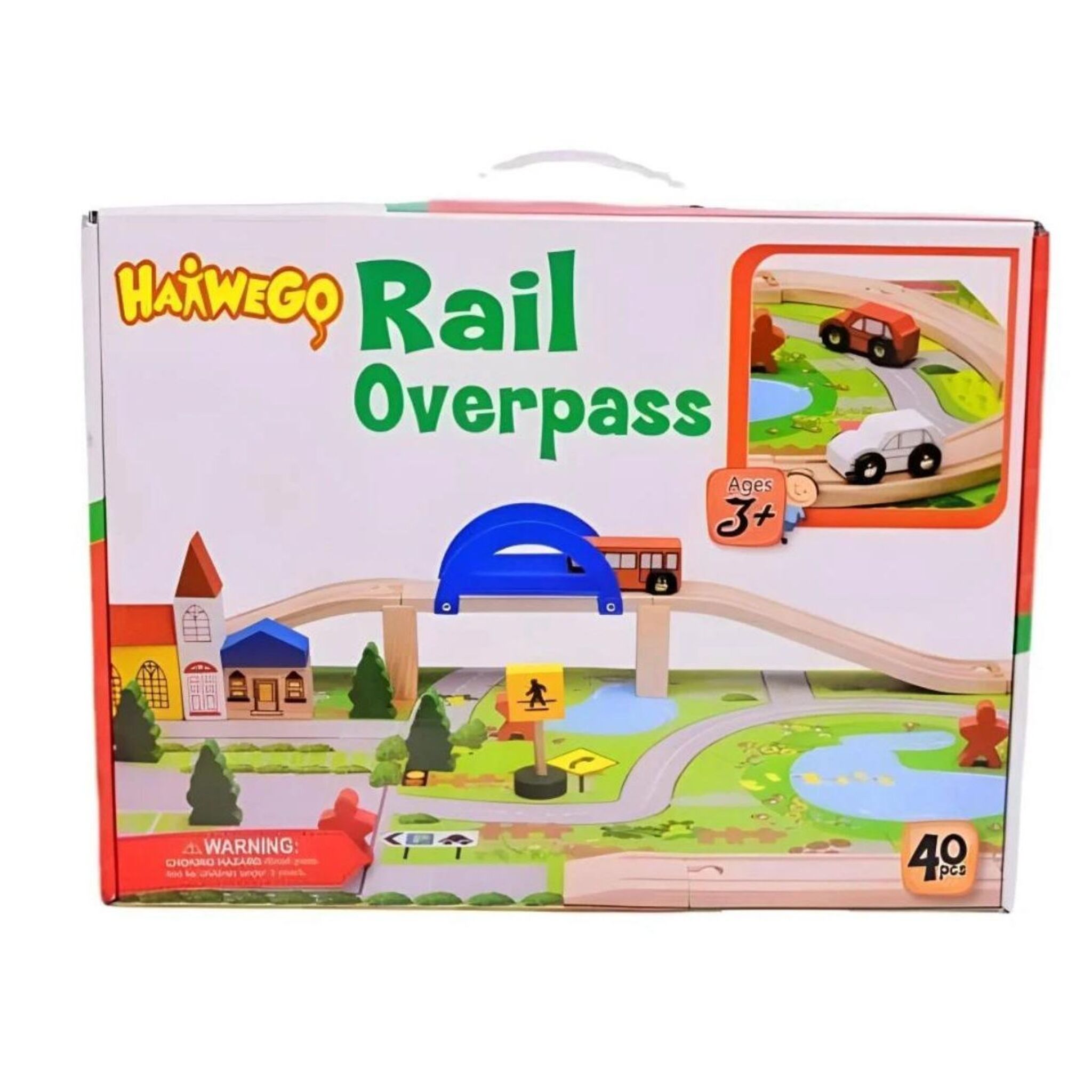 City and Bridge Wooden City Tracks (40 Pieces)