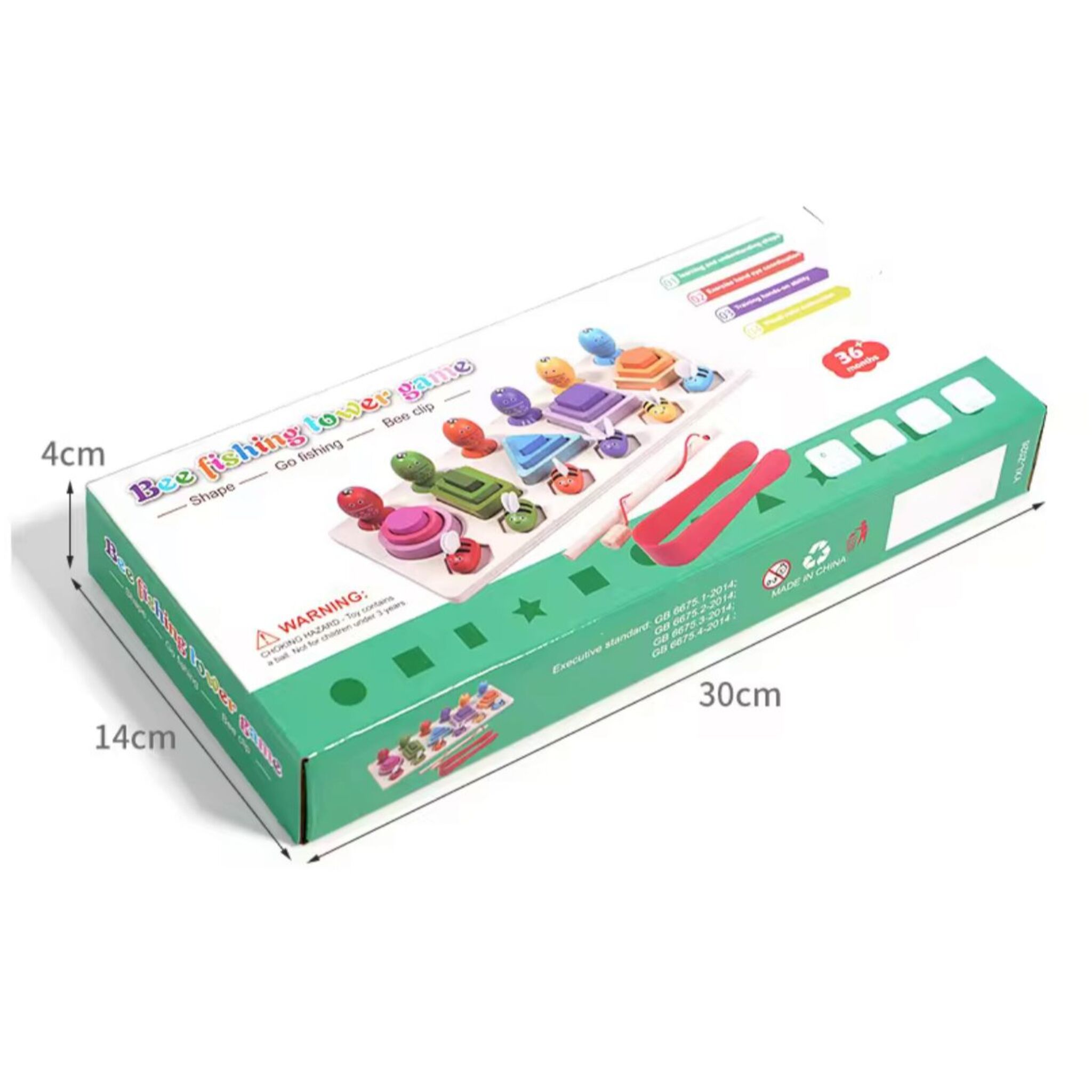 Educational Wooden Fishing and Bee Game