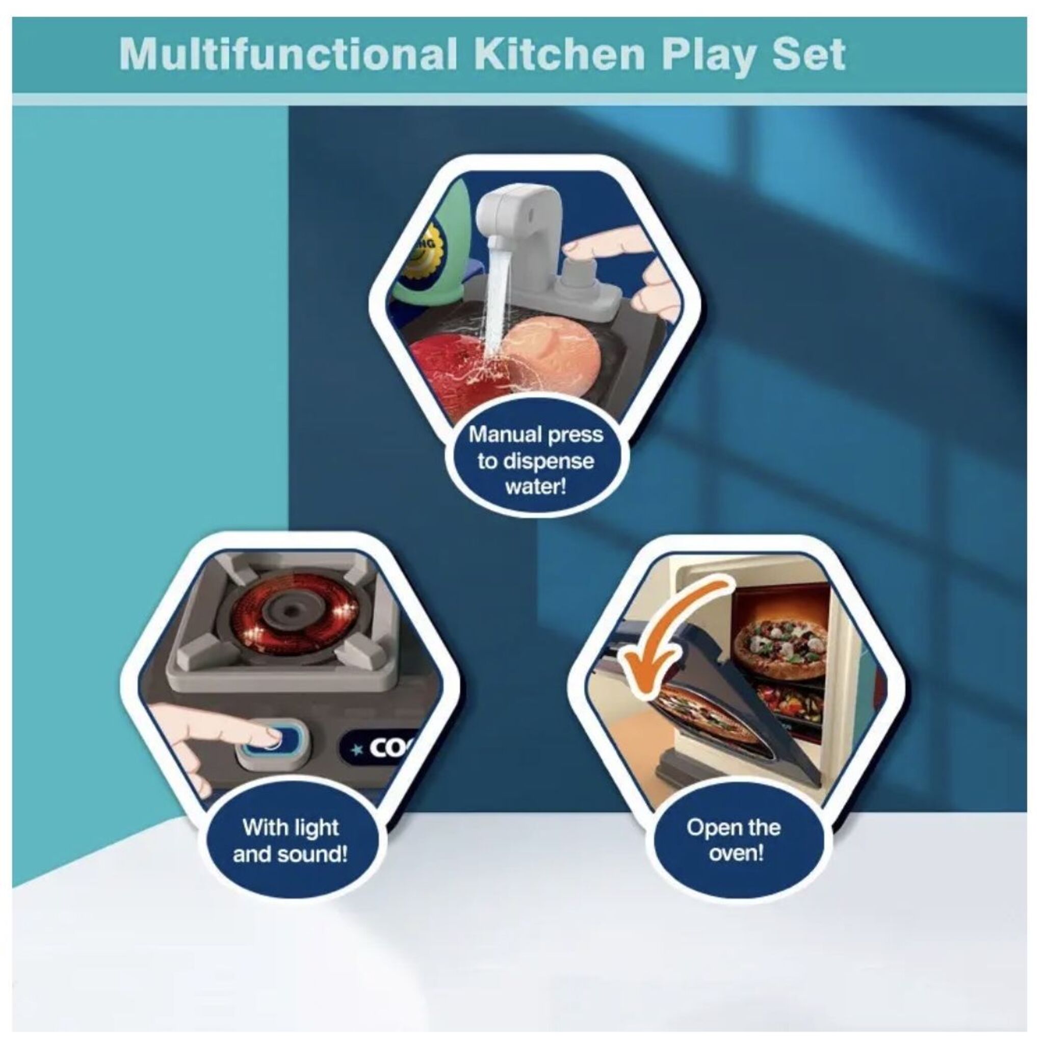 Kitchen toy set (53 pieces)