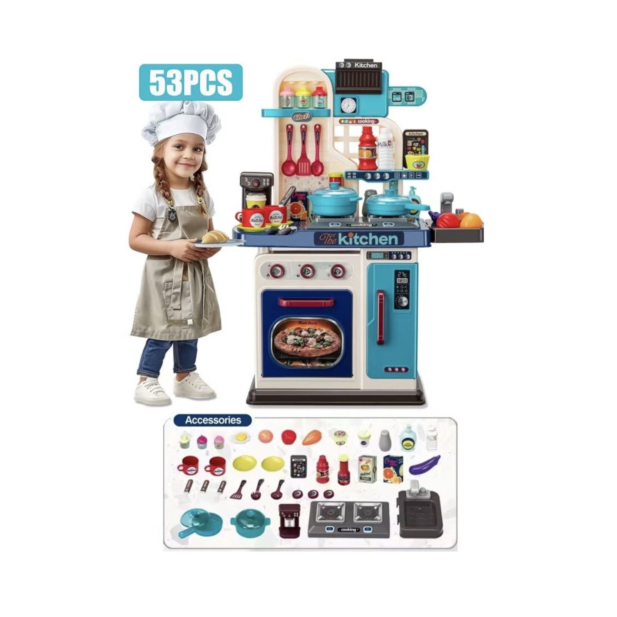 Kitchen toy set (53 pieces)