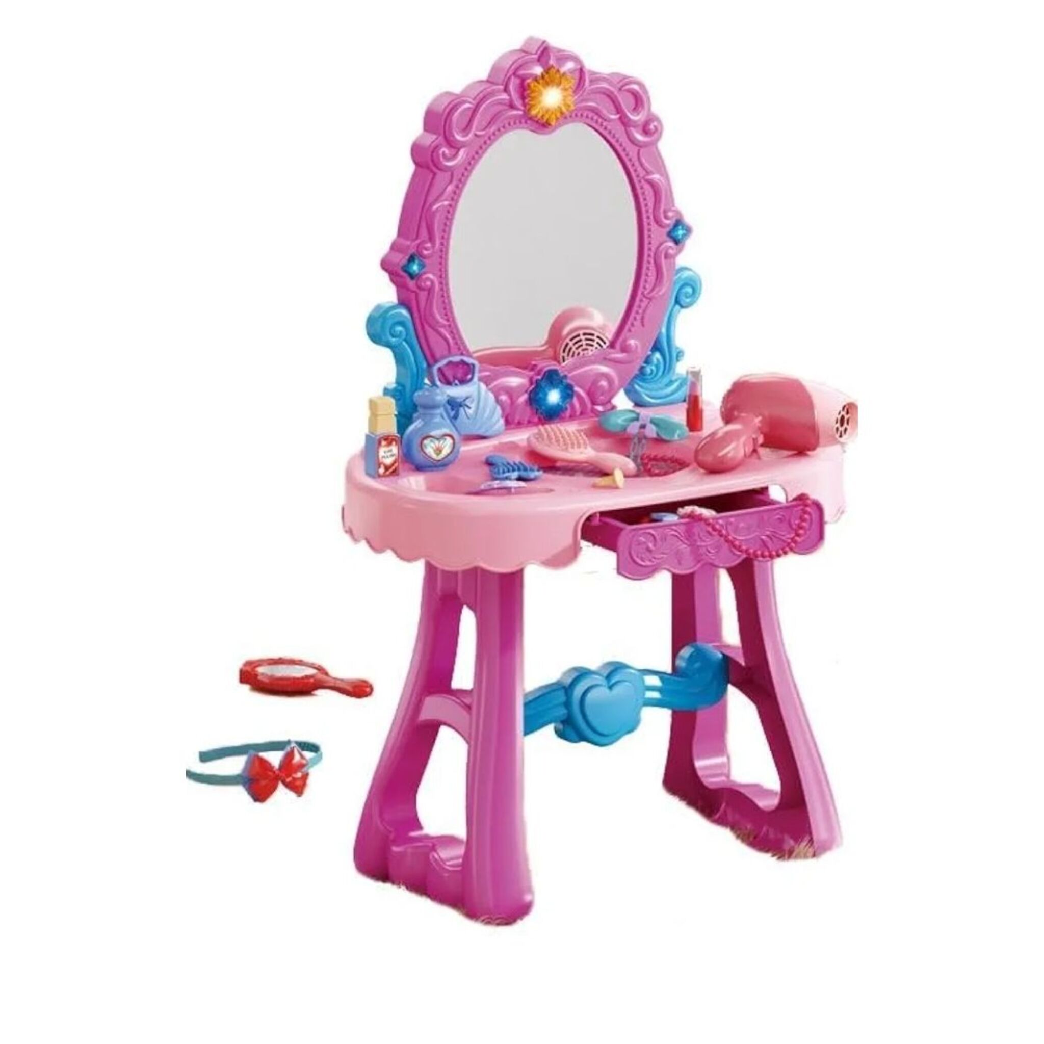 Pink Musical Dressing Table (29 Pieces)