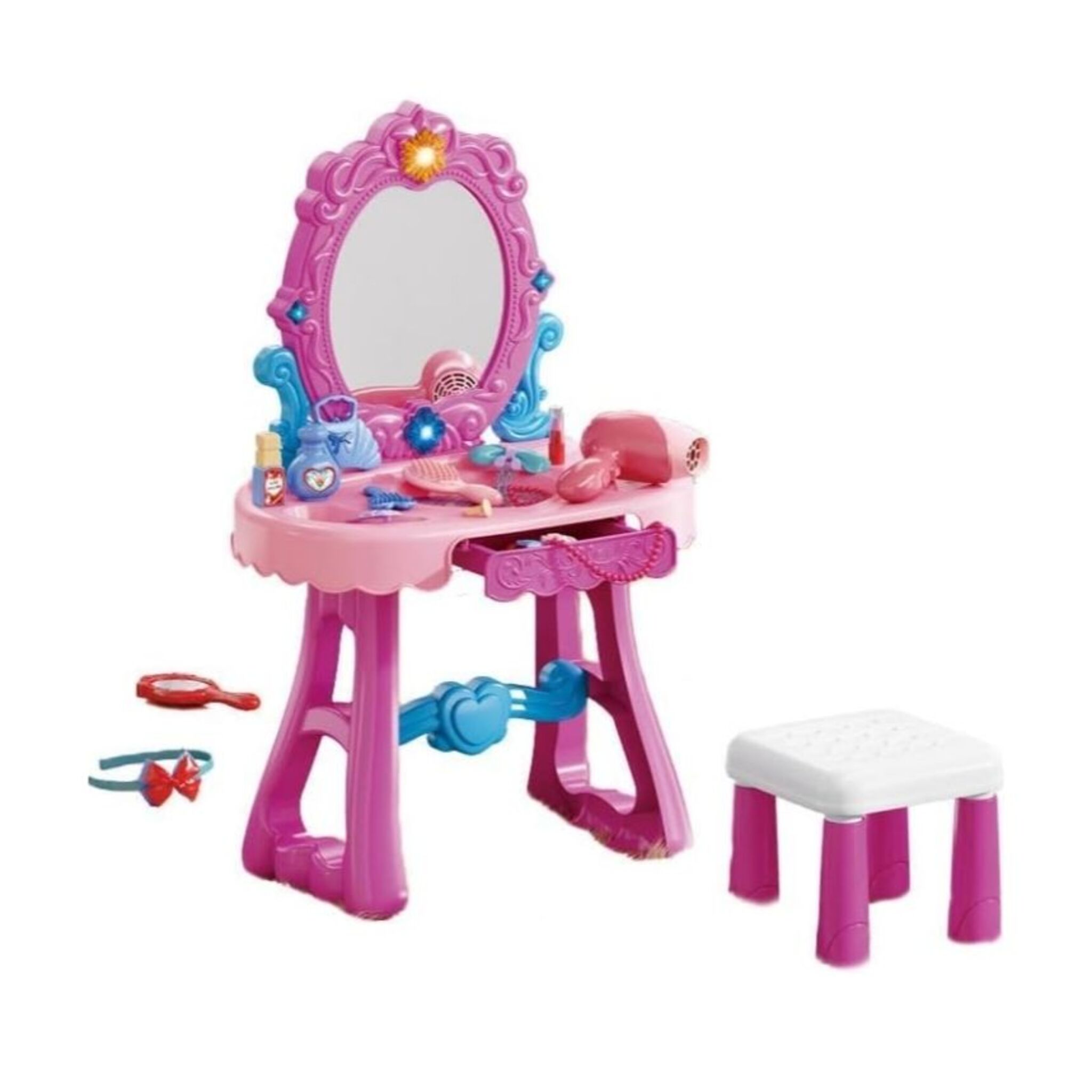 Pink Musical Dressing Table (29 Pieces)