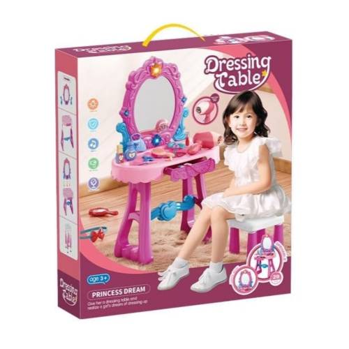 Pink Musical Dressing Table (29 Pieces)