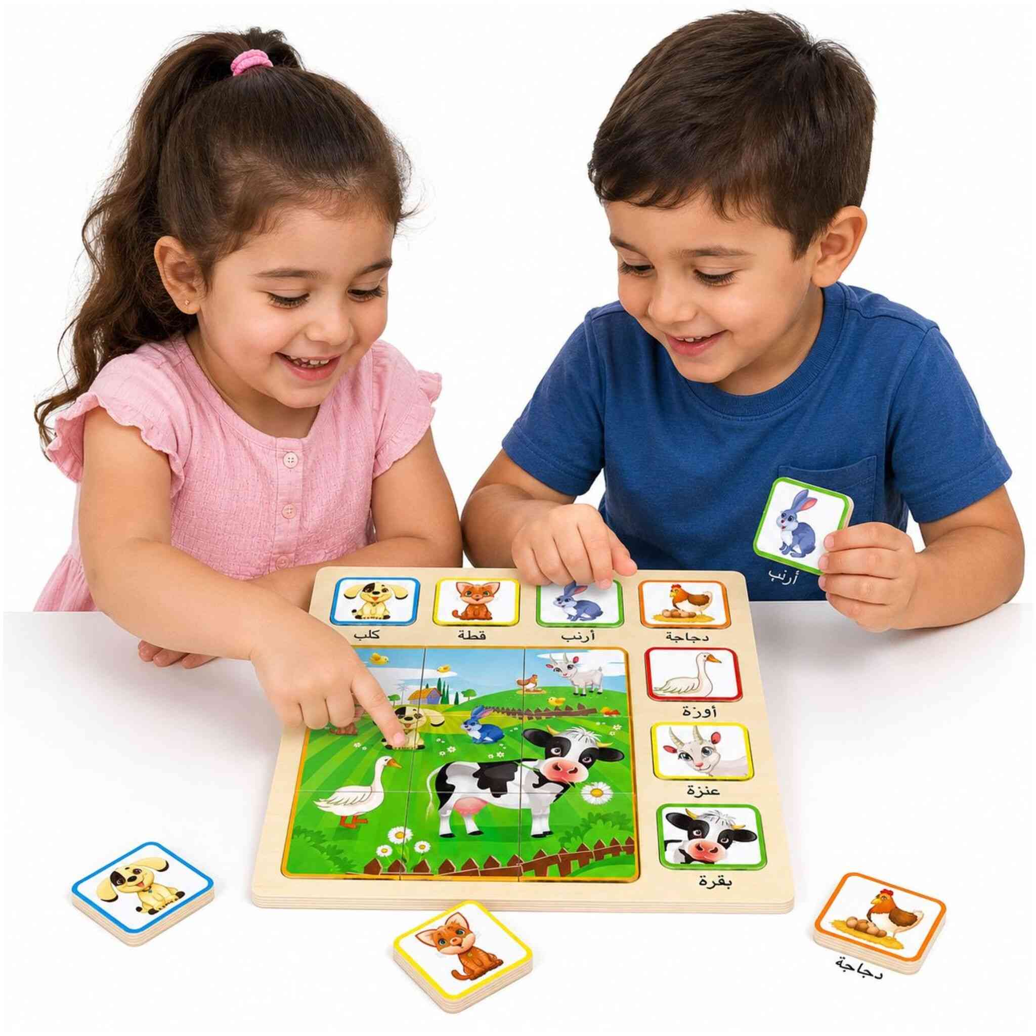 Educational Wooden Farm Animal Puzzle