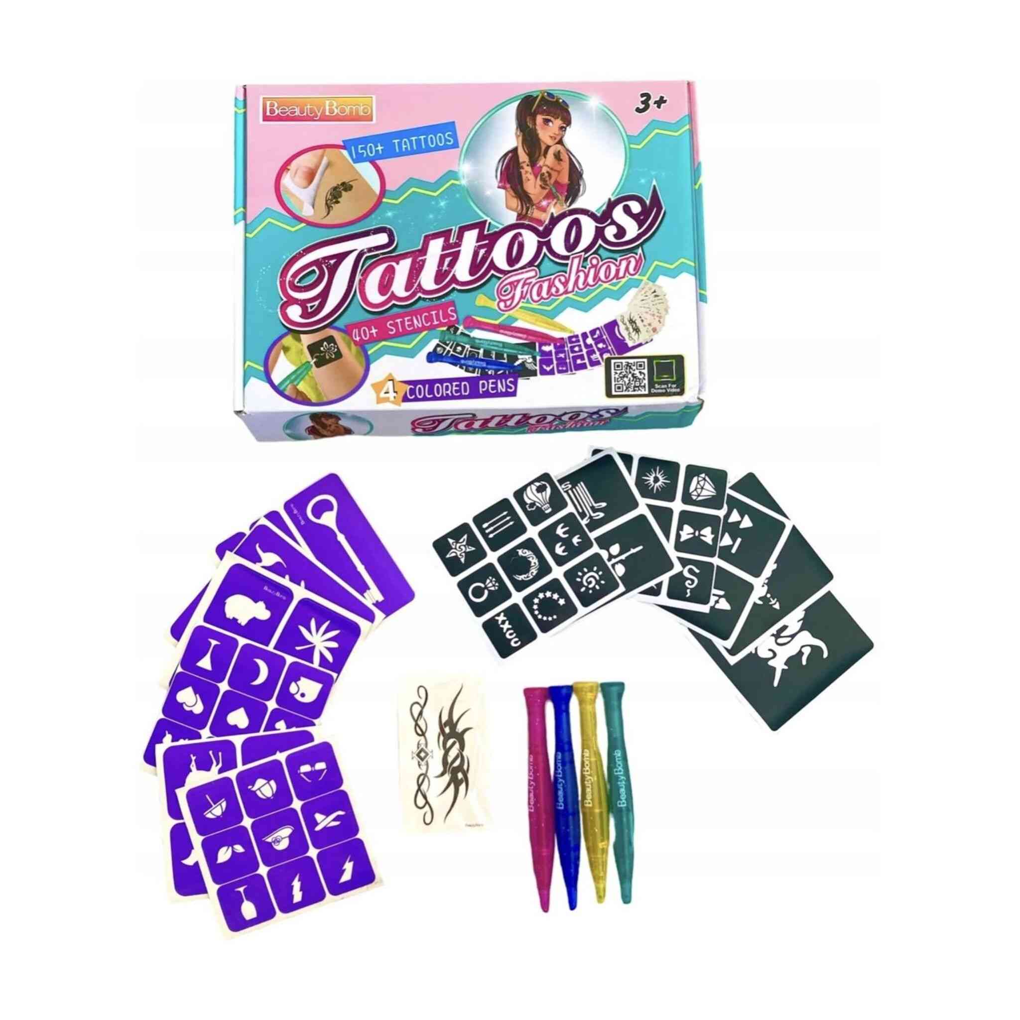 Glitter Tattoo Kit for Girls