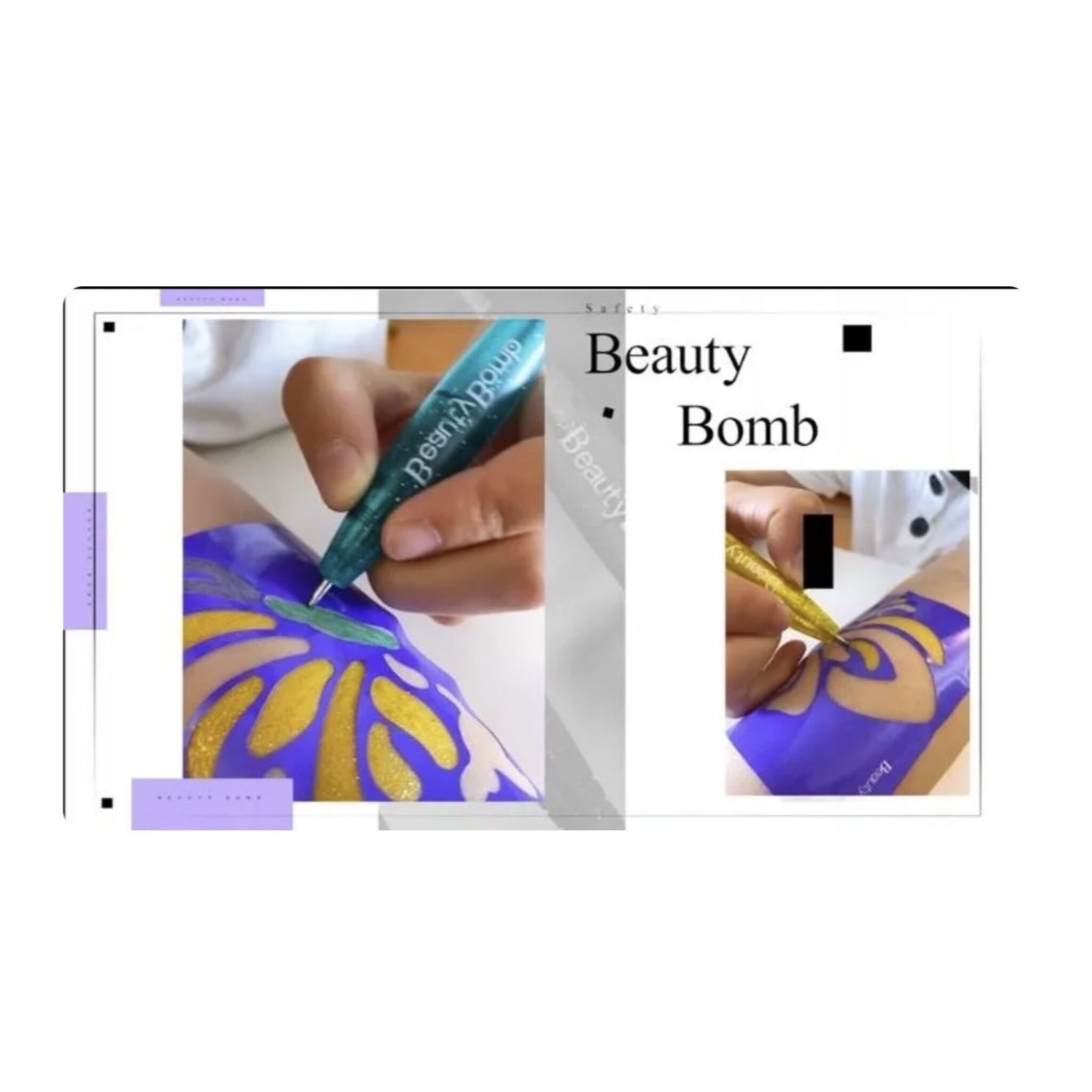 Glitter Tattoo Kit for Girls