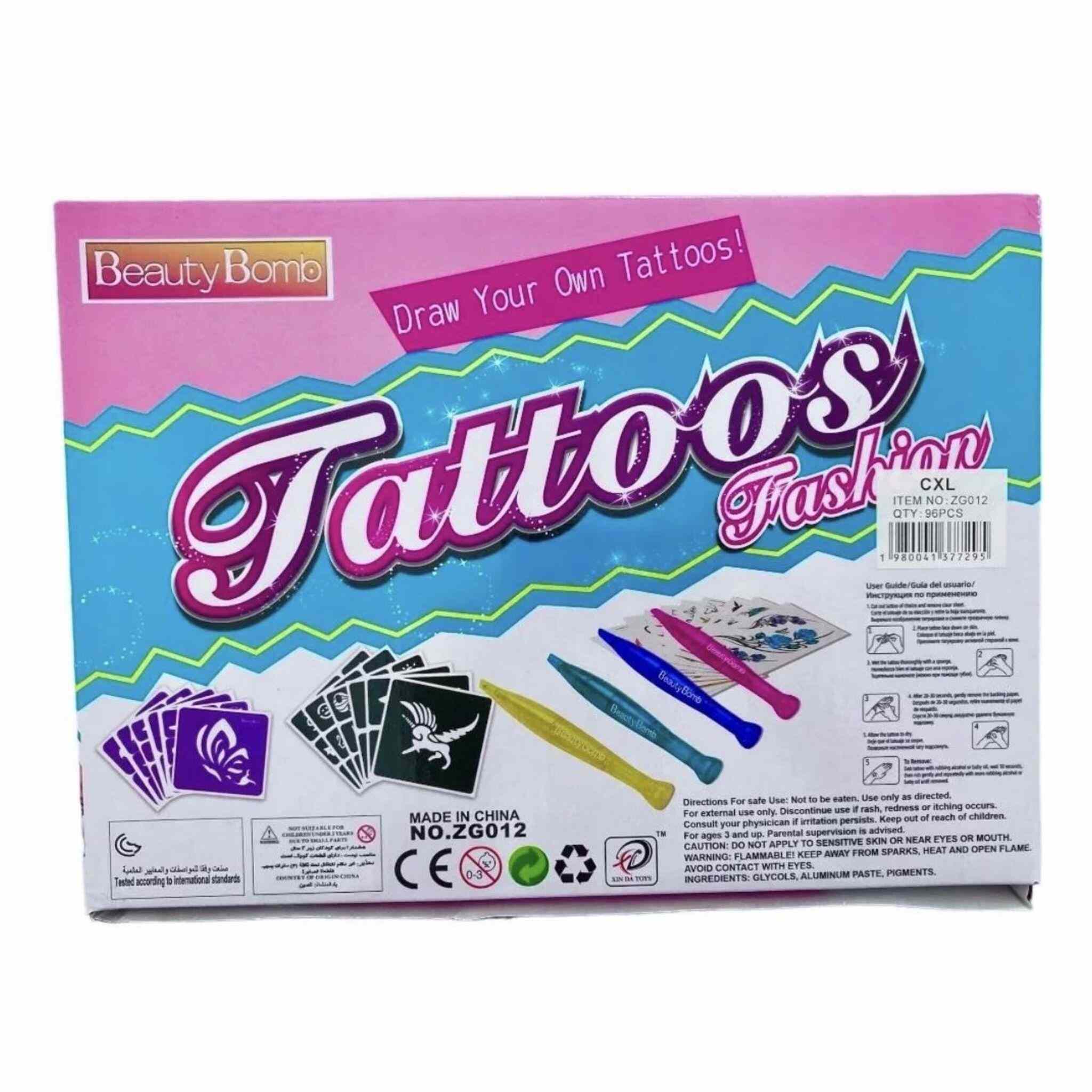 Glitter Tattoo Kit for Girls