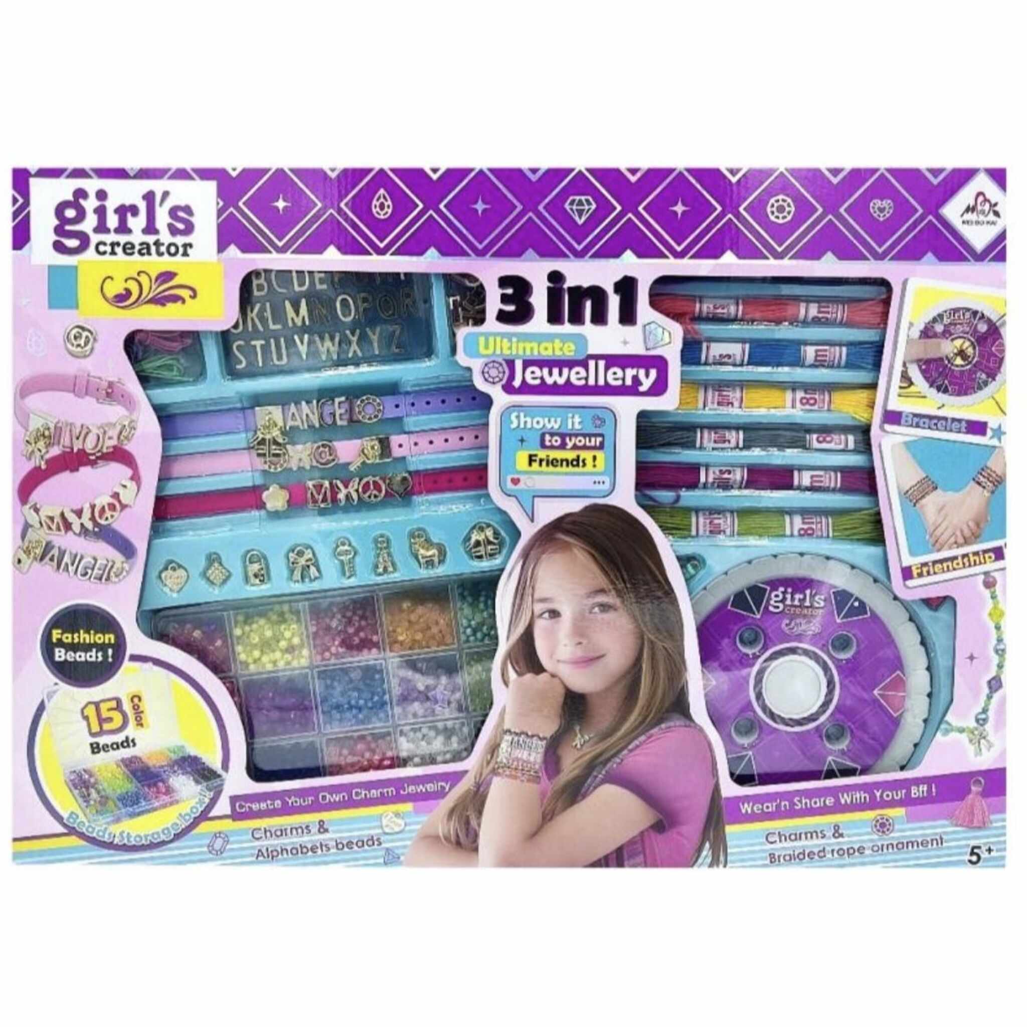  Bracelet Making Kit for Girls 3-in-1