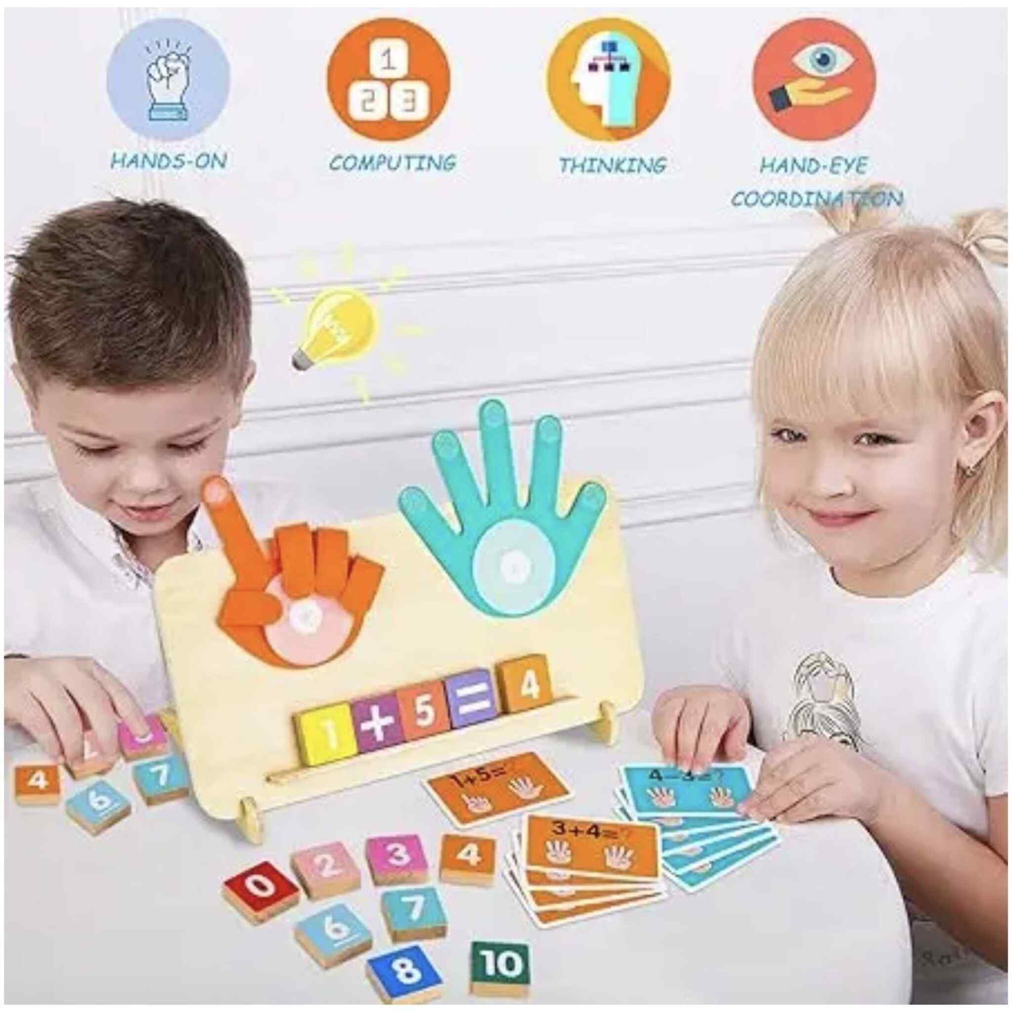 Counting and Math Learning Montessori Finger Abacus Educational Toy