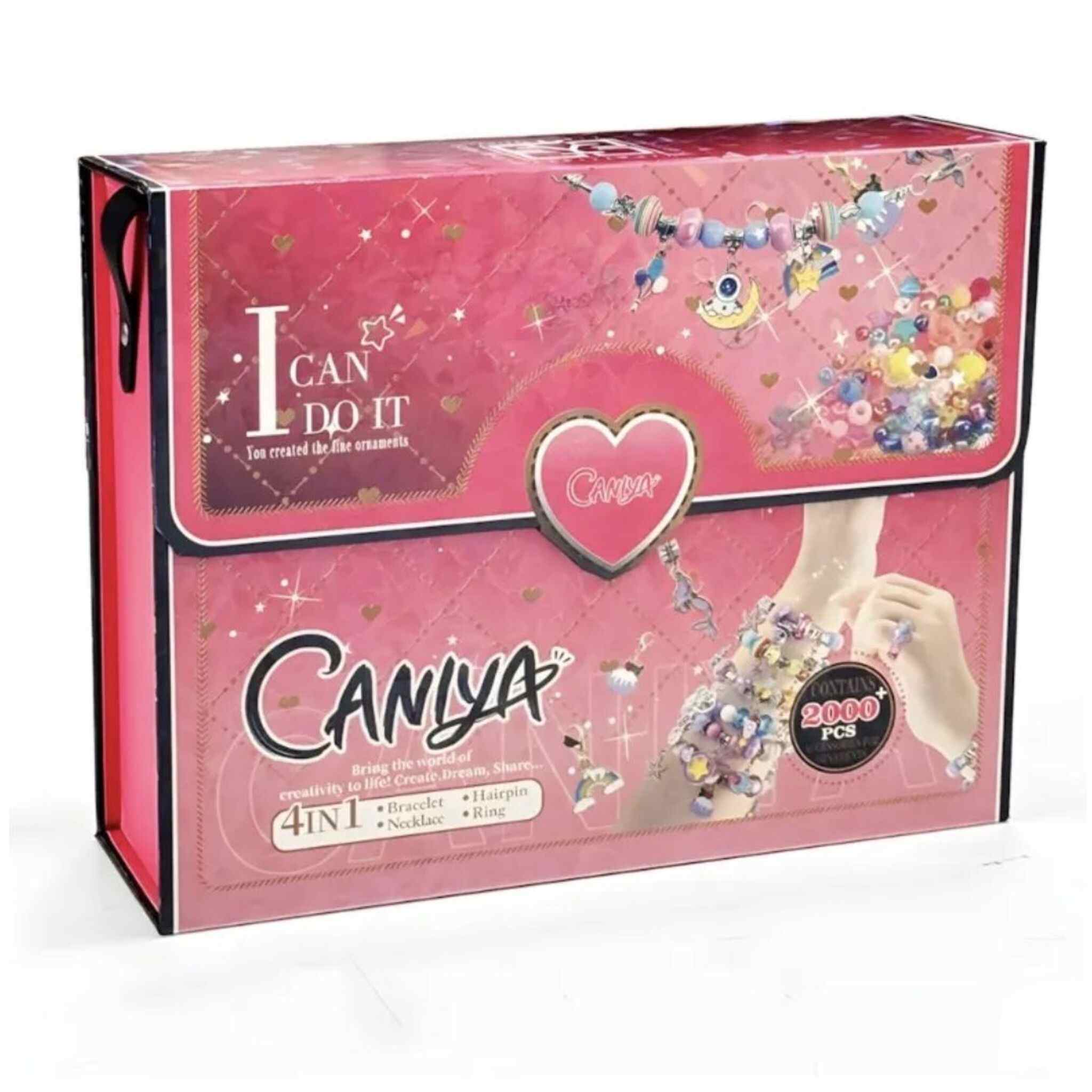 4-in-1 DIY Jewelry Making Set (1688 Pieces)